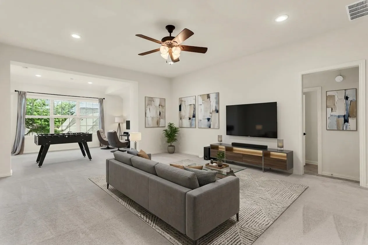 Game room-virtual staged