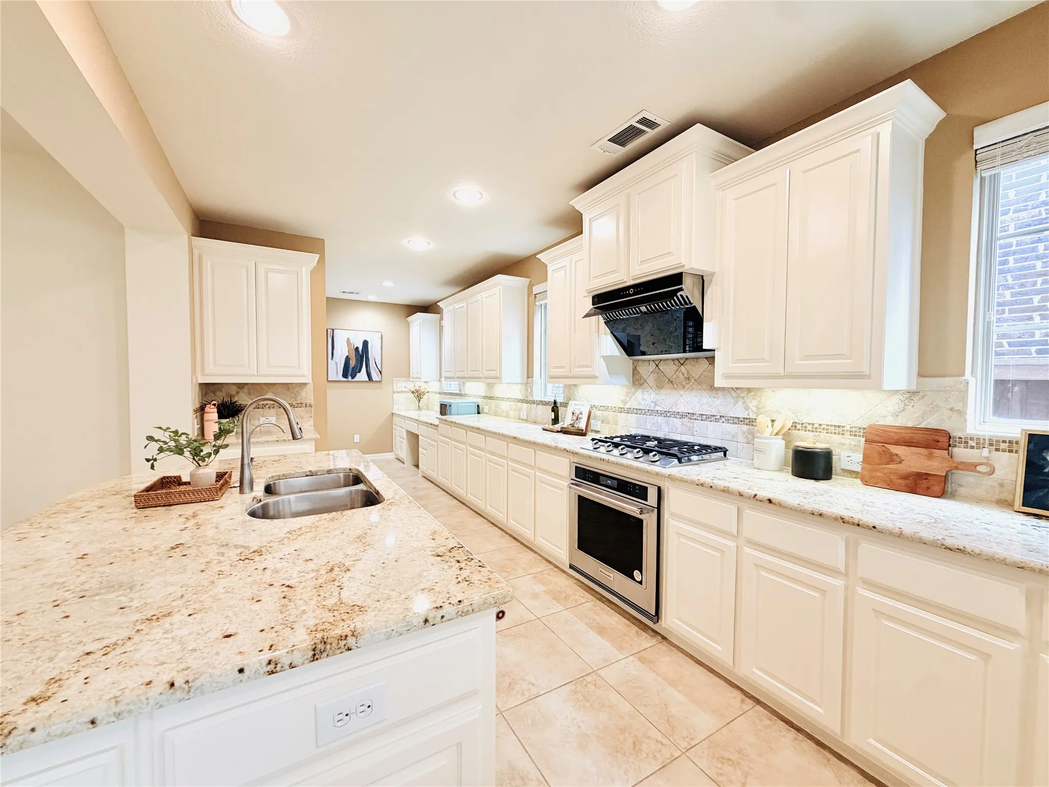 Kitchen with massive counter space
