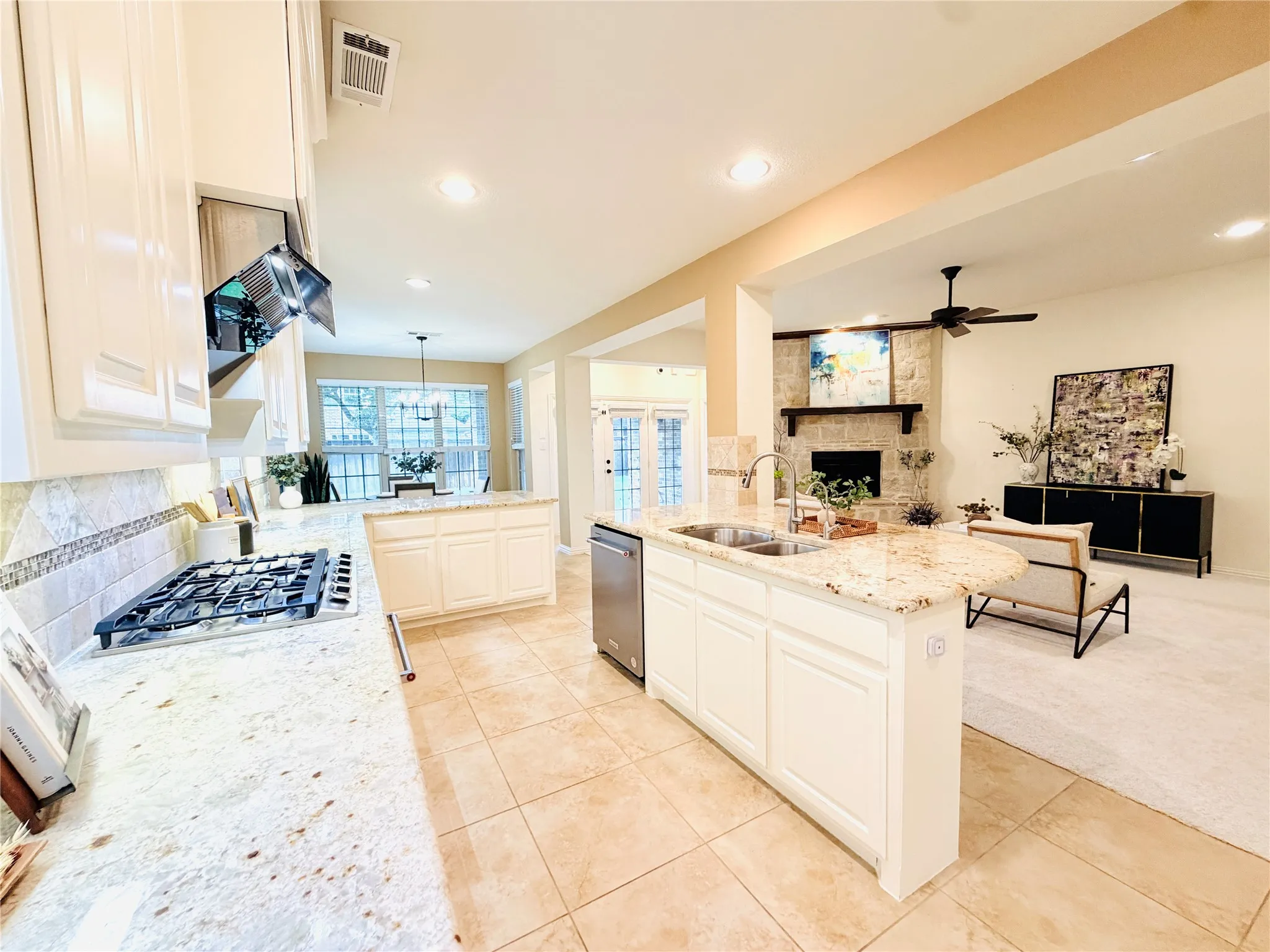 Kitchen with massive counter space