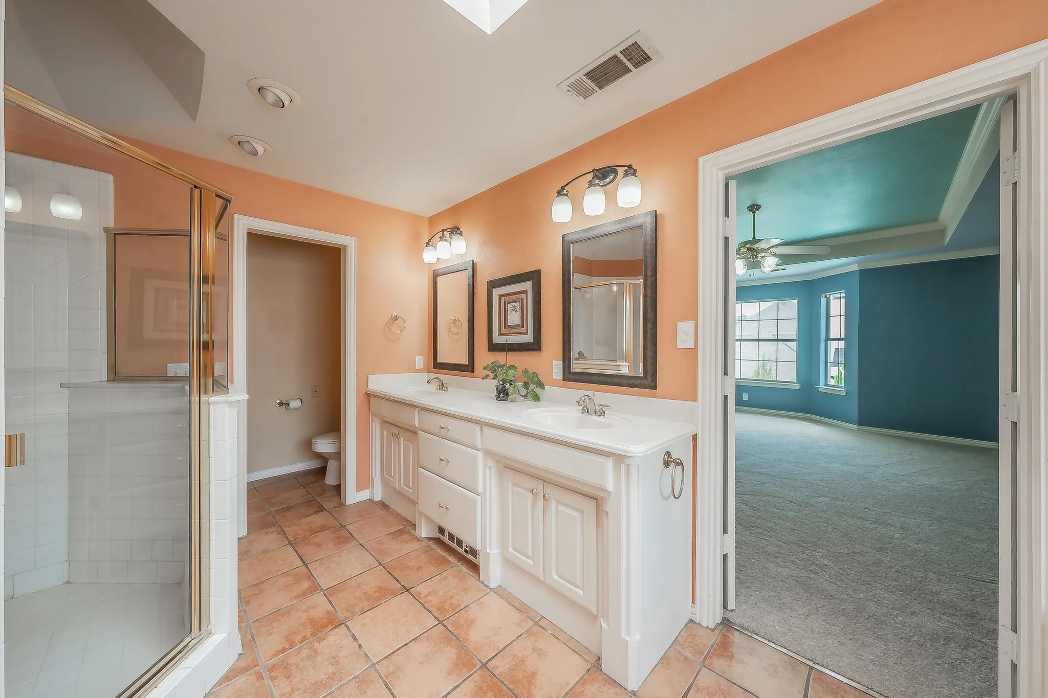 Primary suite bathroom.
