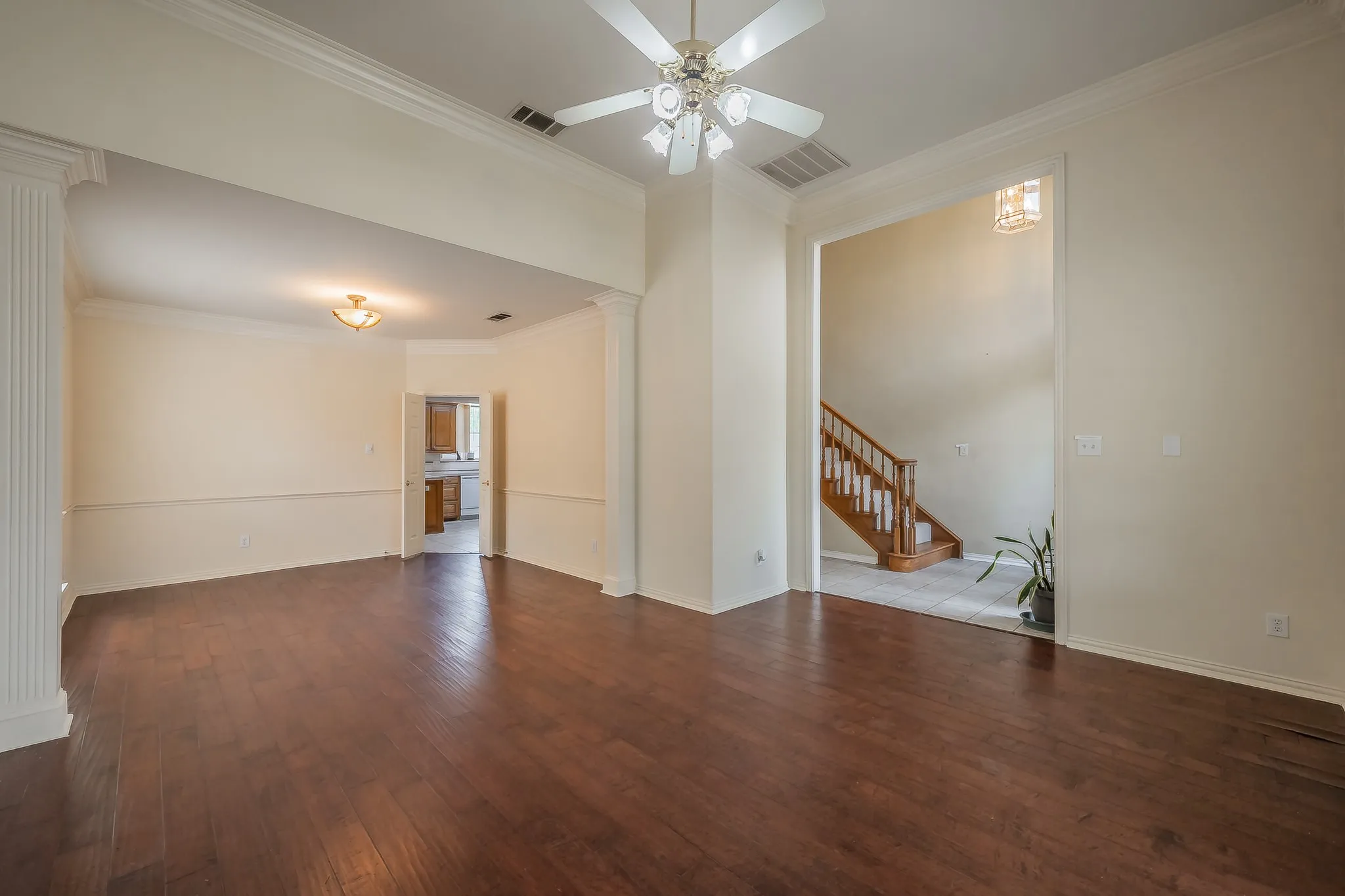 View of formal dining area
