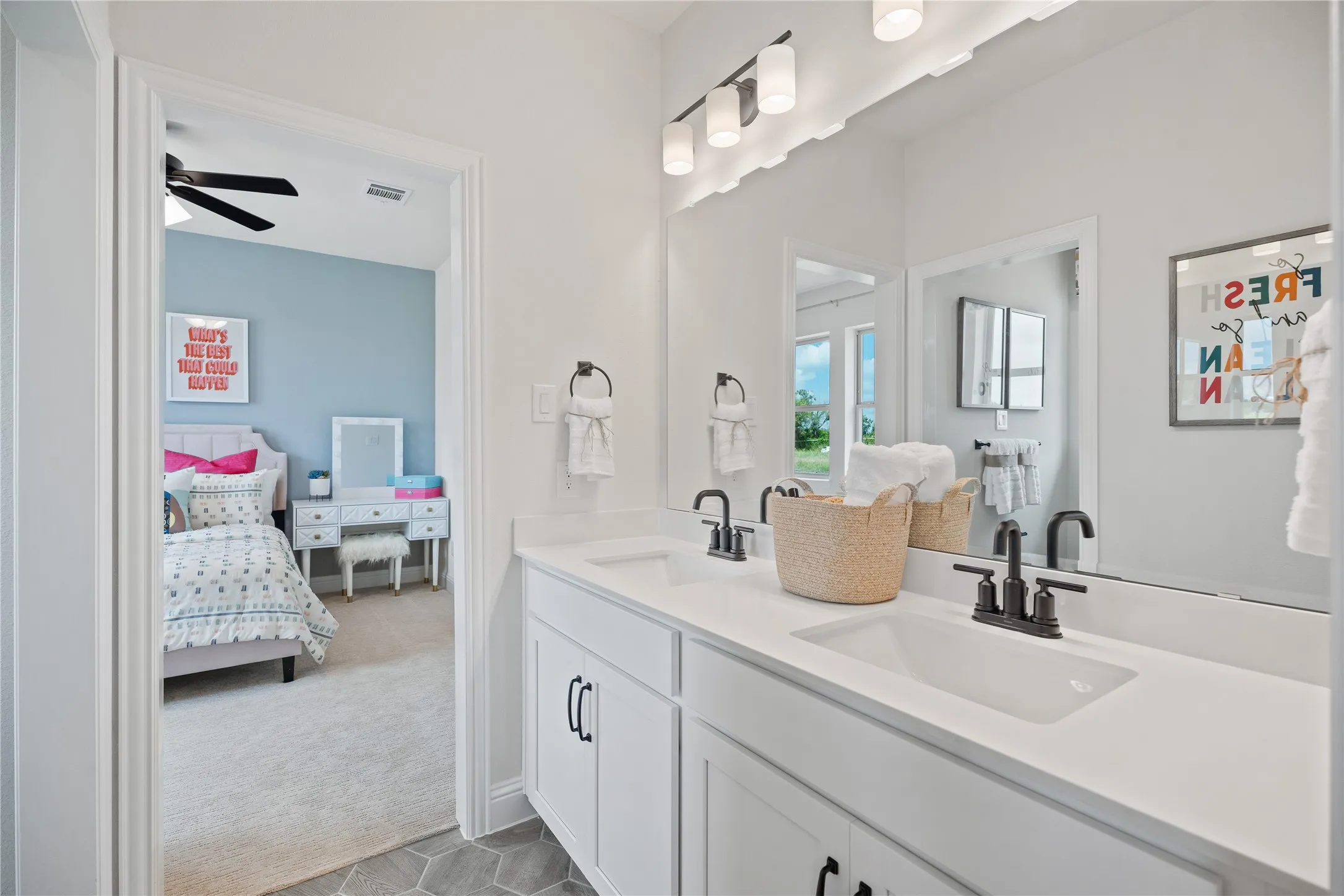 Beazer Homes Lovers Landing Madison Floorplan. This is not a photo of the actual home, but is a photo of the Madison floorplan.