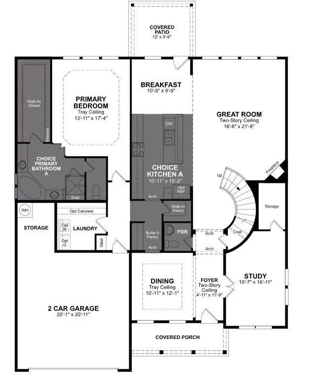 Beazer Homes Lovers Landing Madison Floorplan.
