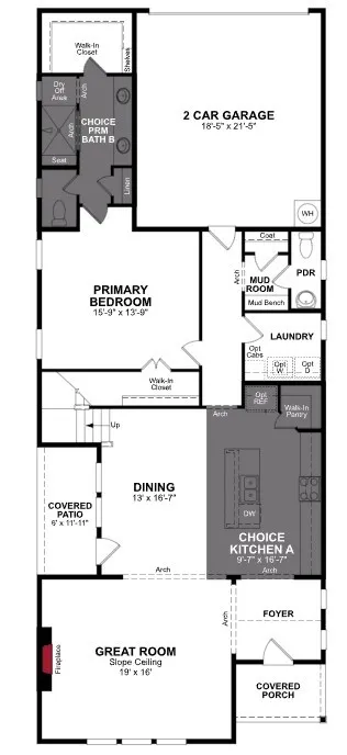 Beazer Homes Wildflower Ranch Brenham Floorplan.