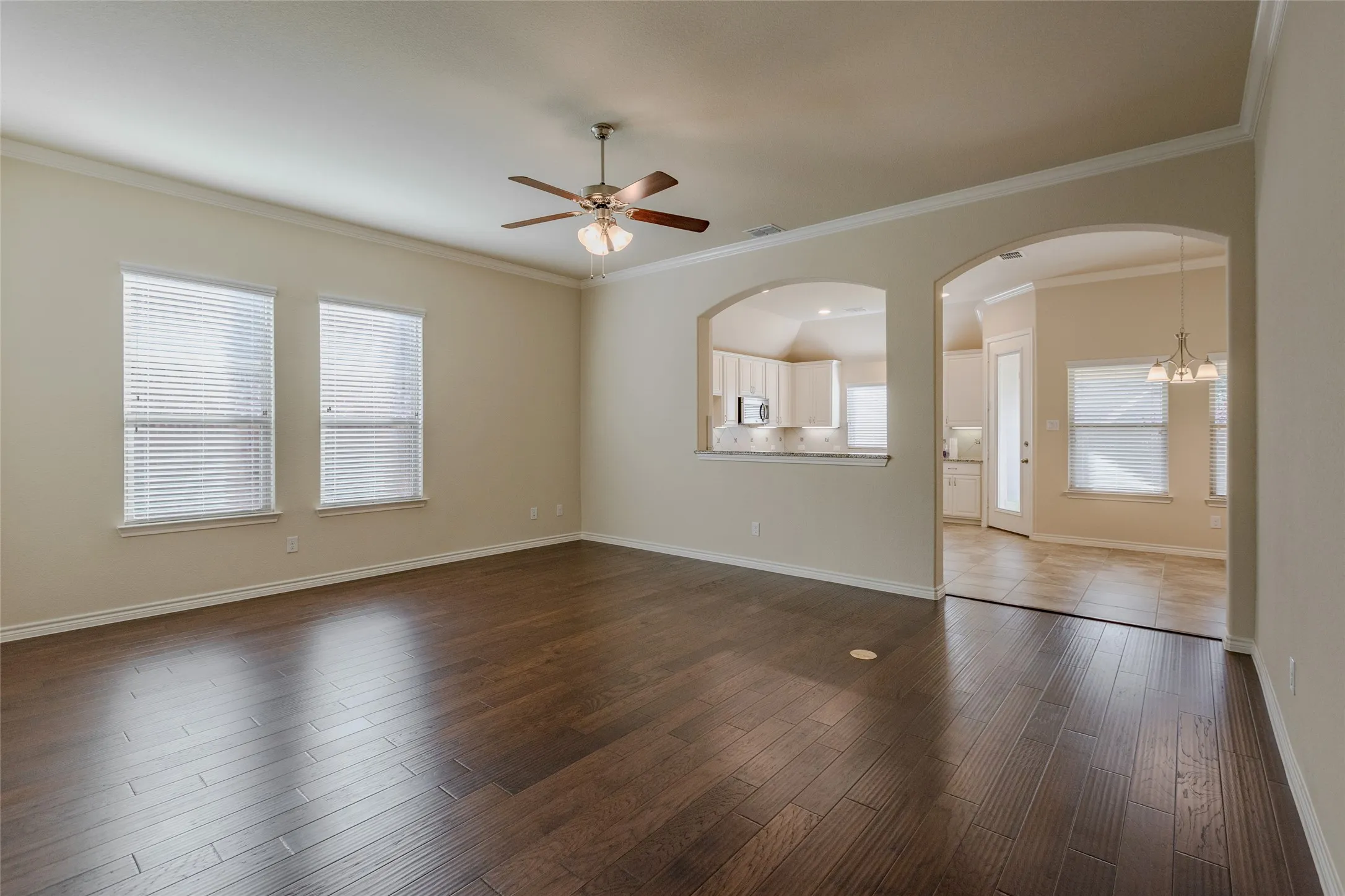 Spacious living room downstairs
