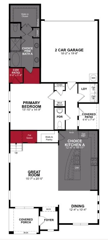 Beazer Homes Treeline Brazos Floorplan.