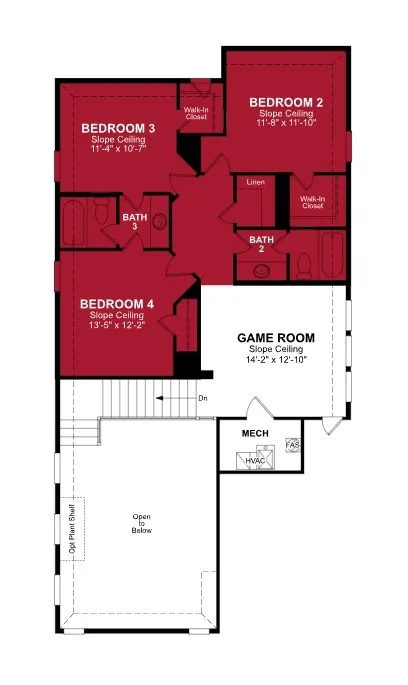 Beazer Homes Treeline Brazos Floorplan.