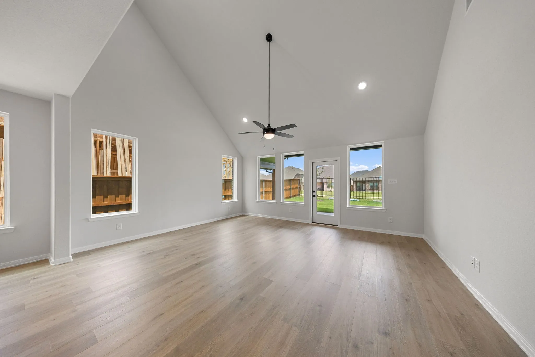 With easy access from the family room to the covered back patio, you'll enjoy easy indoor-outdoor living in this lovely home.