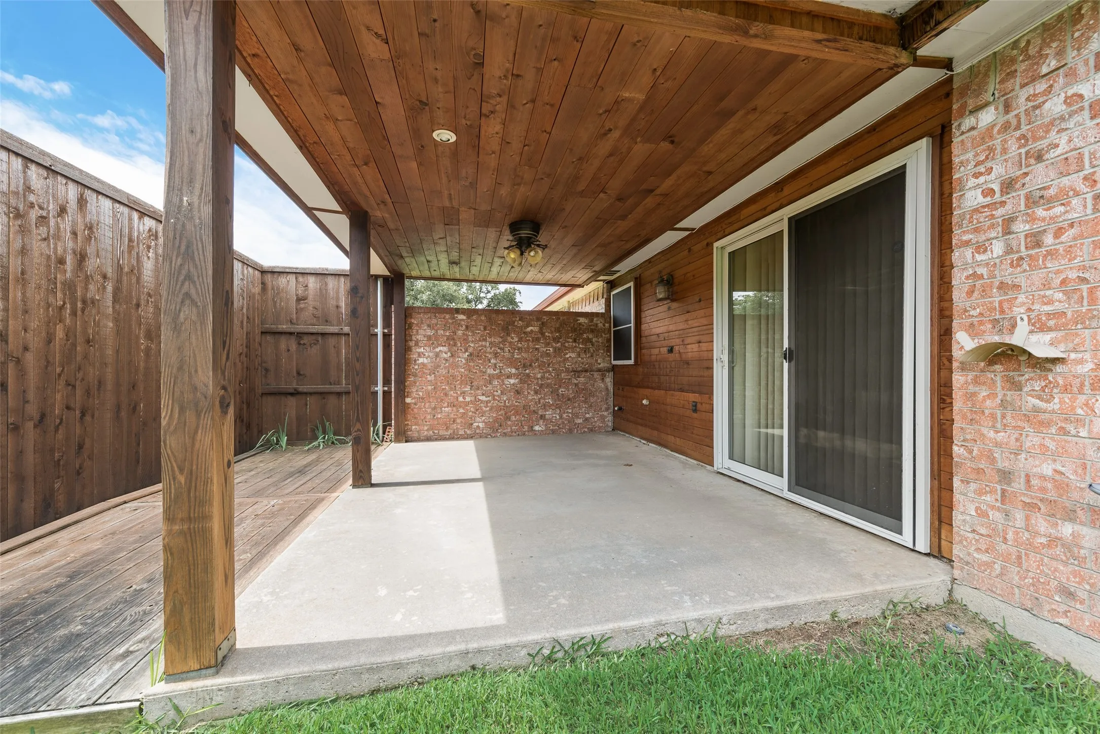 Covered patio