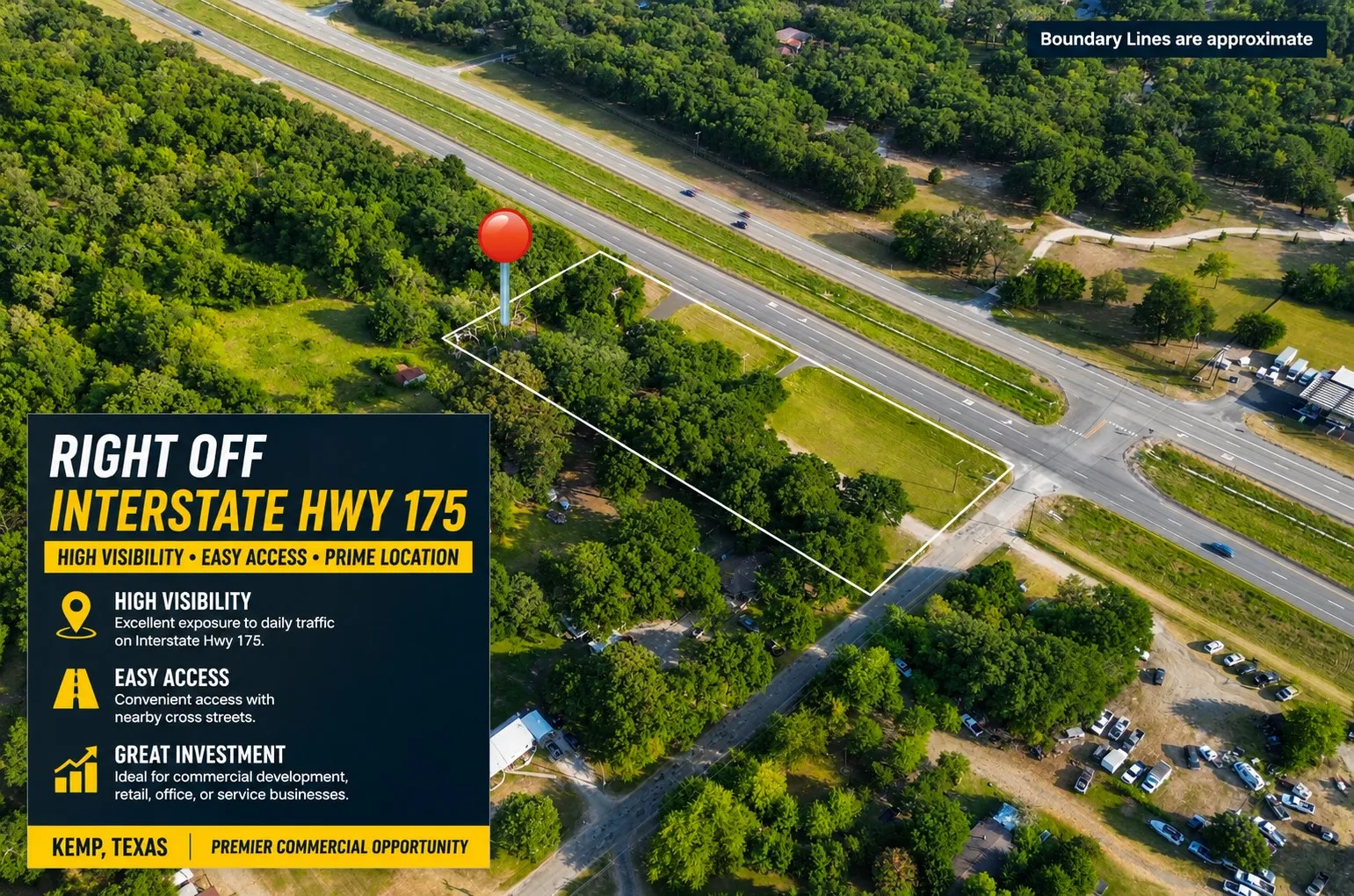 Improved Land For Sale in Kaufman County , 15531 City Court 1, Kemp, Texas 75143, 0, 0, Garage spaces, 0 Sqft, built in 2001, Price $275,000, mls#21303725, Real Estate Agent in Kemp, Homes For Sale in Kaufman county, Homes For Sale in Kemp, Realtor in Kemp Texas, Real Estate Brokerage Independent Realty Texas, Luminita Cordes Realtor