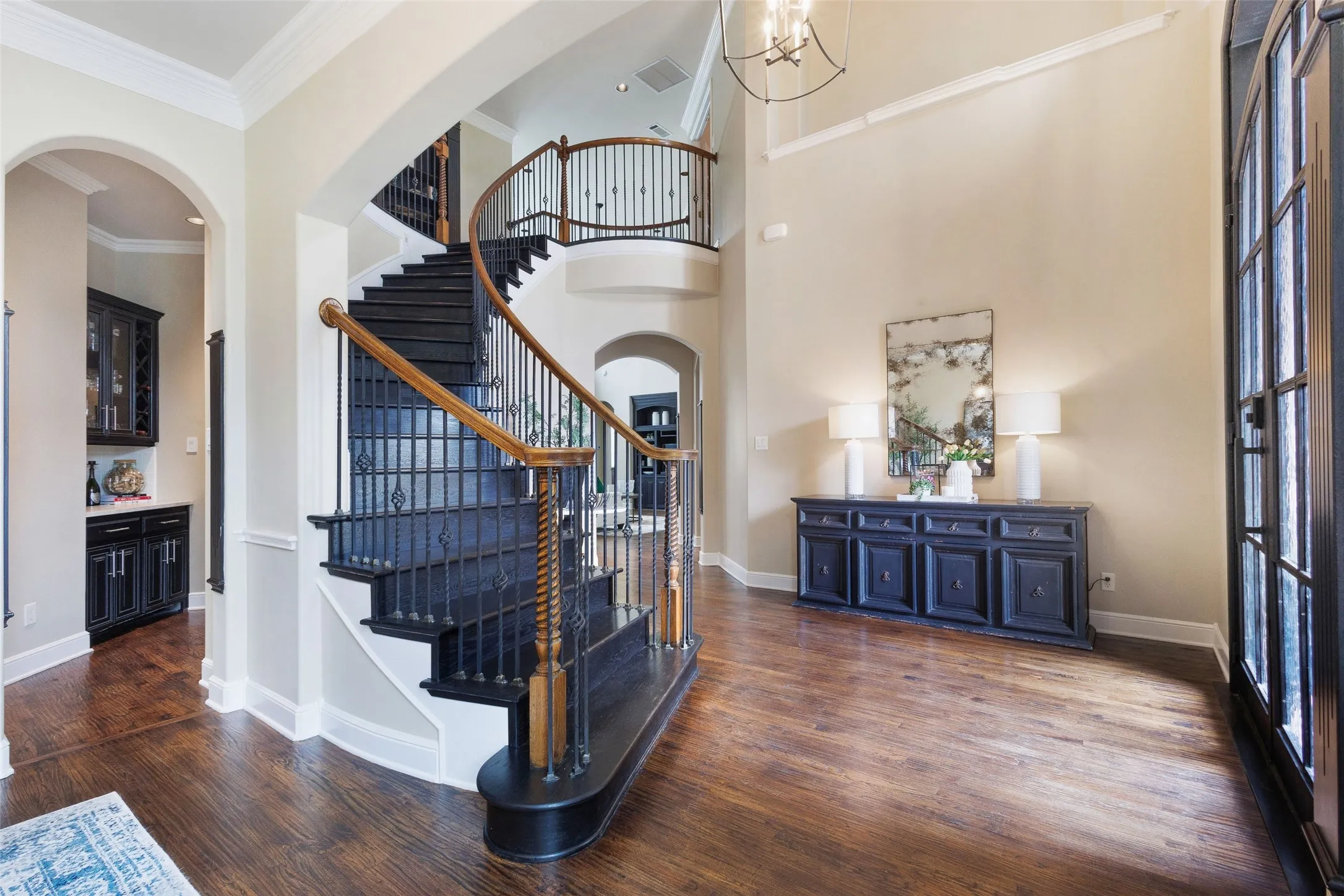 Grand Entry with 20 ft ceiling