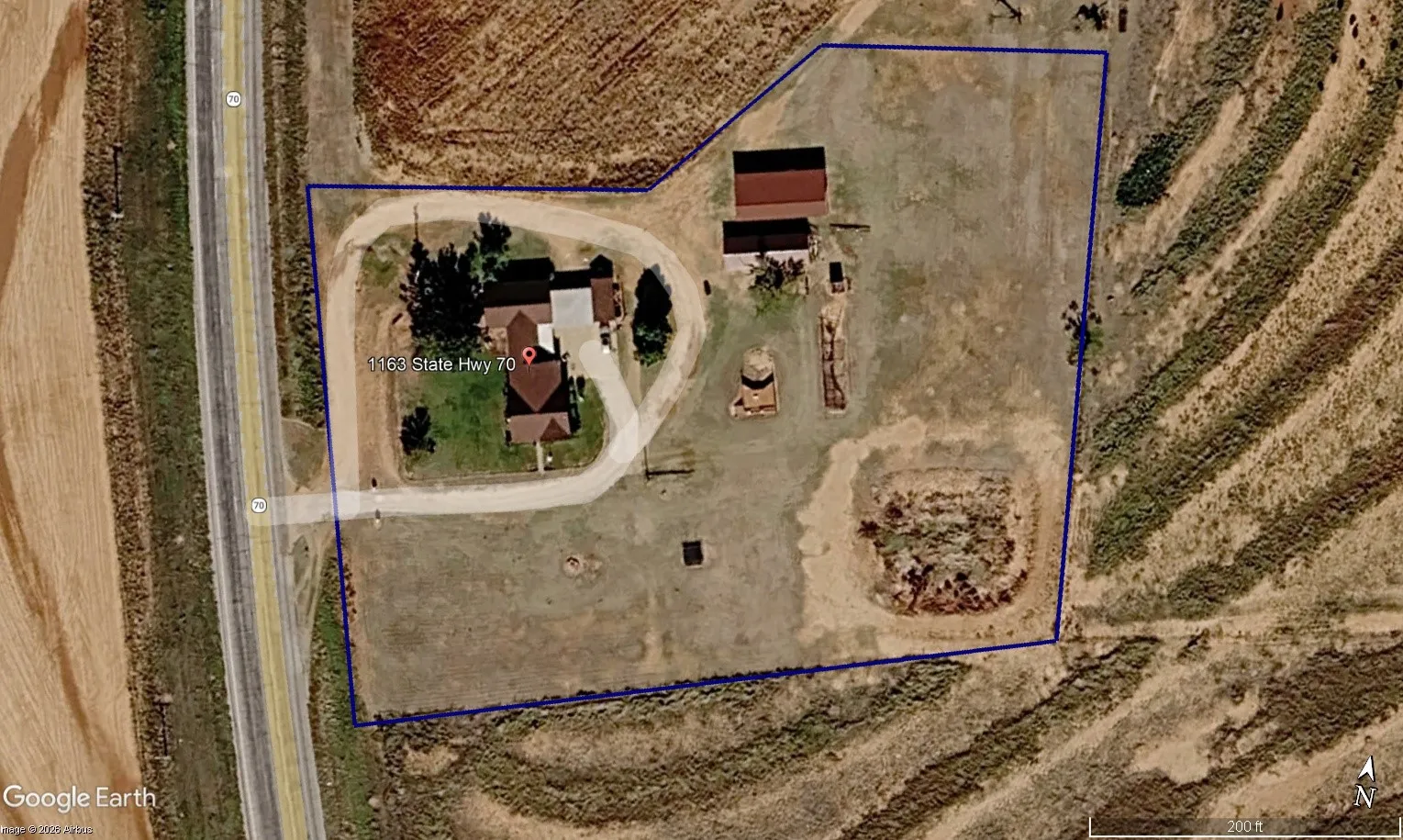 approximate boundary of 4 acre tract