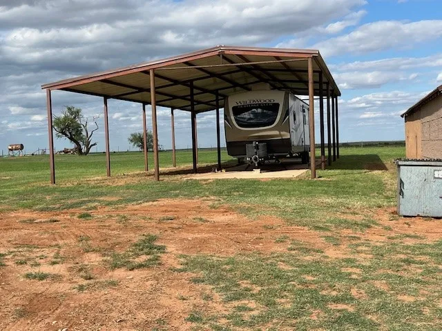 High clearance RV shed