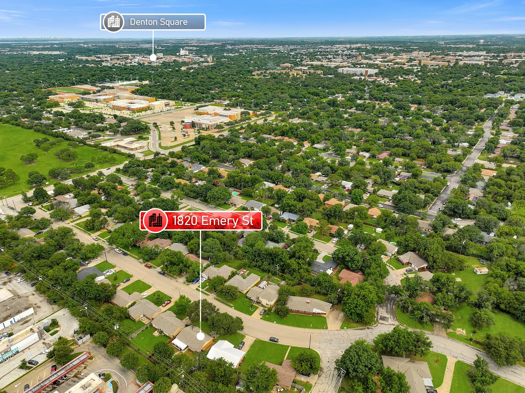 Single Family Residence For Sale in Denton County , 1820 Emery Street, Denton, Texas 76201, 4 Bedroom, 2 Bathroom, Garage spaces, 1,464 Sqft, built in 1964, mls#21301512, Real Estate Agent in Denton, Homes For Sale in Denton county, Homes For Sale in Denton, Realtor in Denton Texas, Real Estate Brokerage Independent Realty Texas, Luminita Cordes Realtor