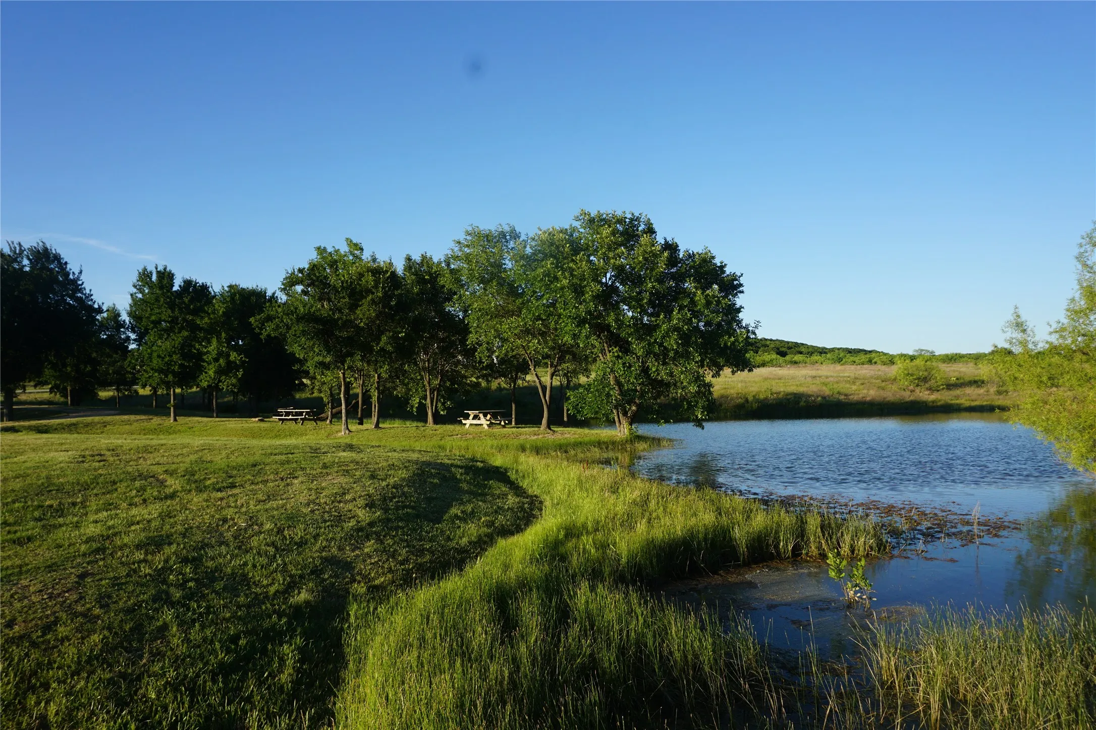 Community pond is ideal for fishing and just getting away from the noise of everyday life