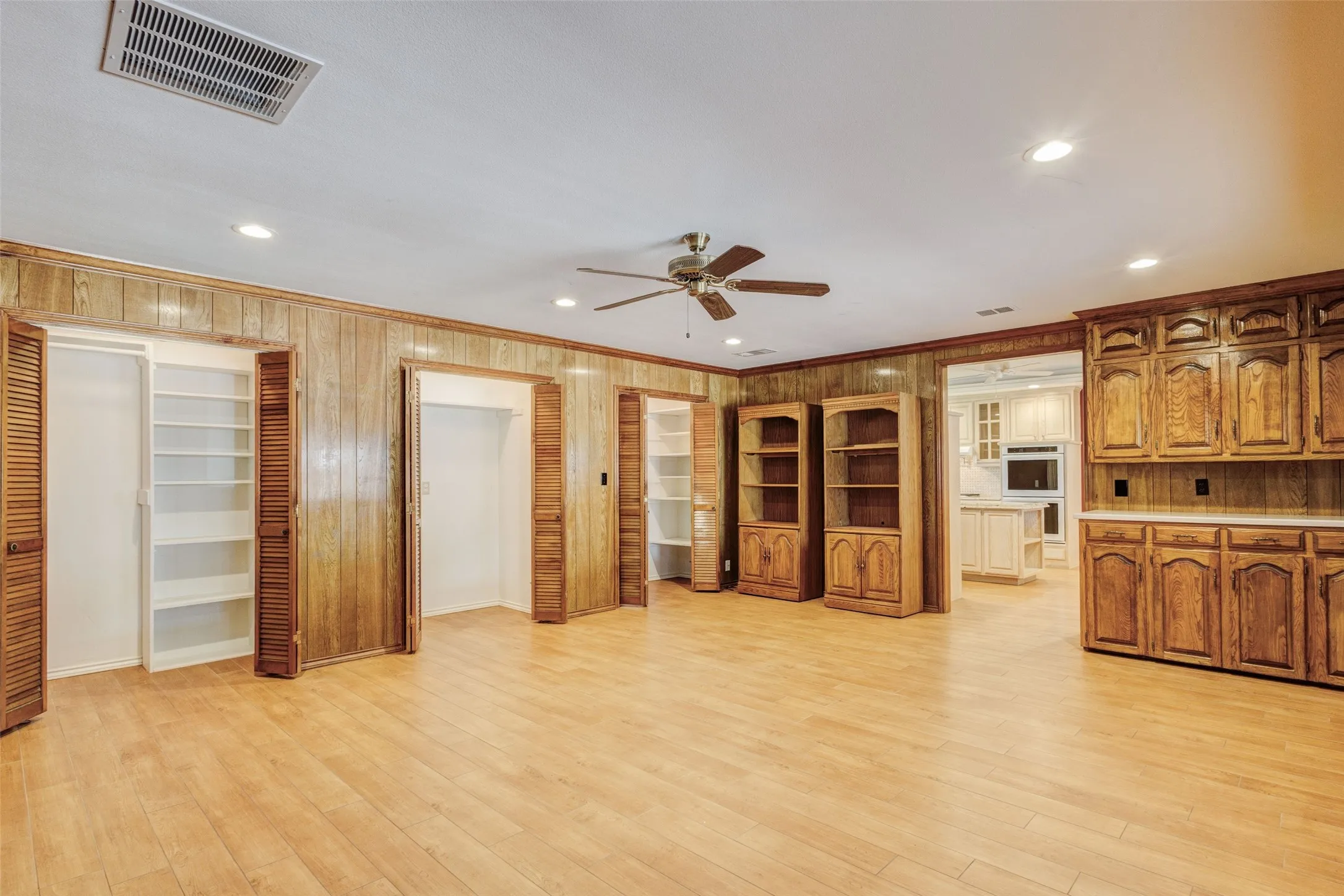 Could be Large extra living room fitness room or workspace