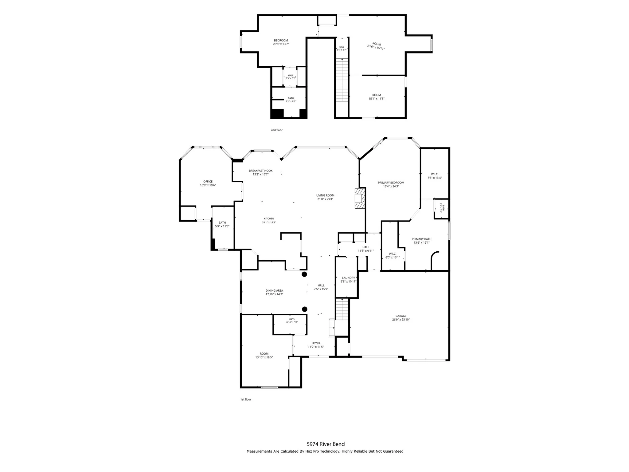 Floor plan both levels