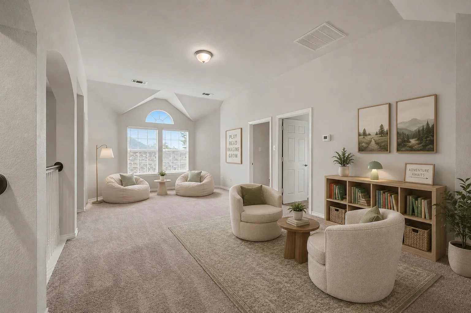 Game room - Virtually staged
