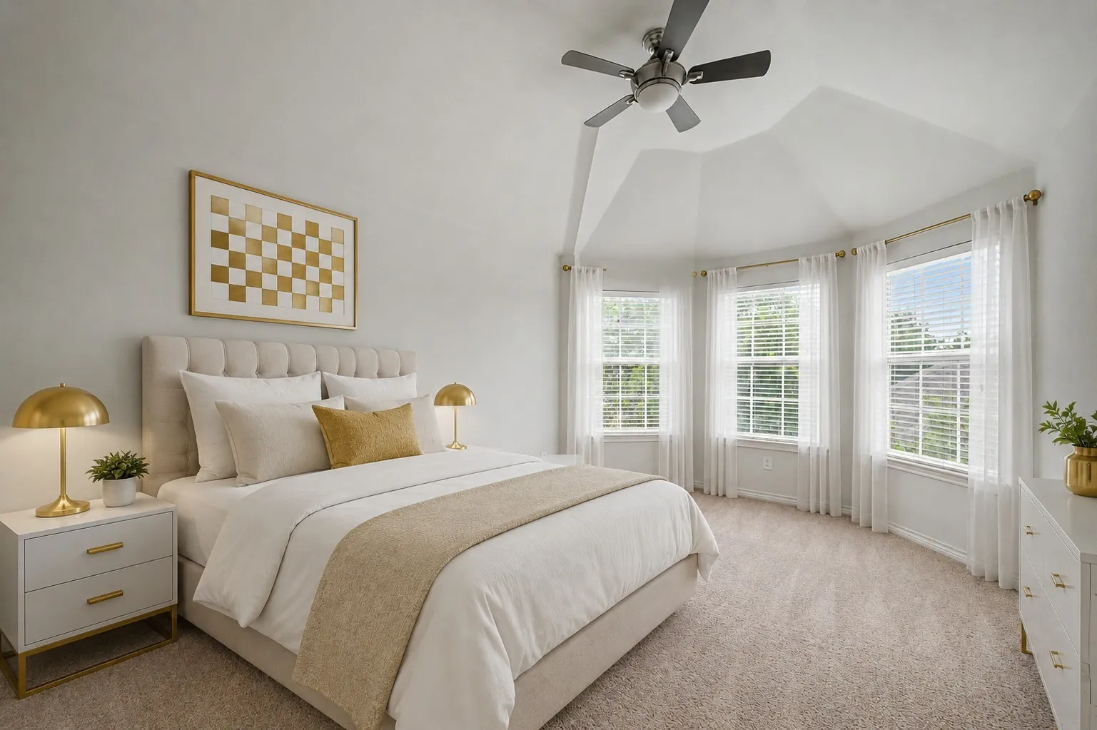 Bedroom #4 upstairs - virtually staged