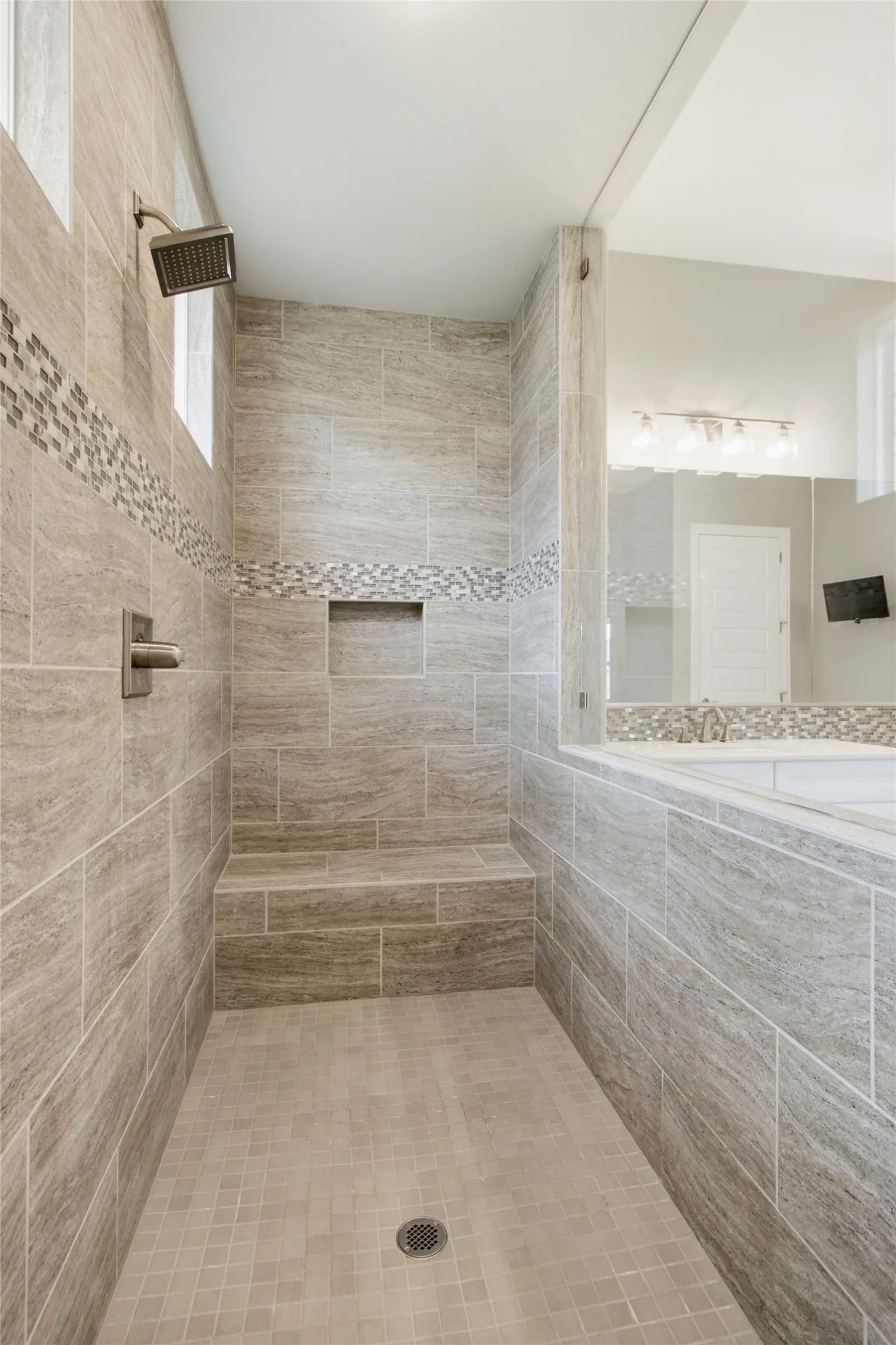 Walk in shower in primary bath