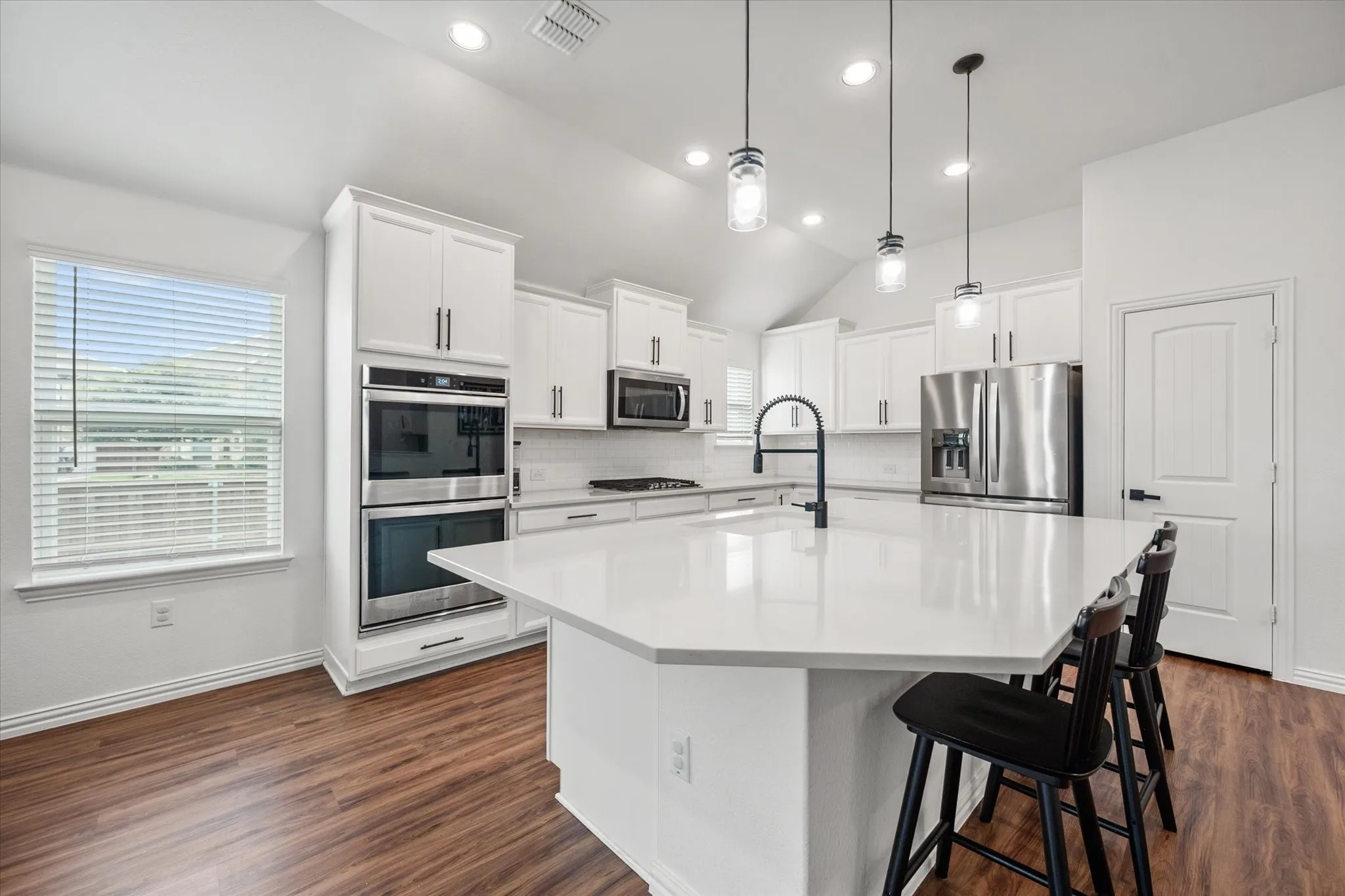 Beautiful kitchen with quartz countertops