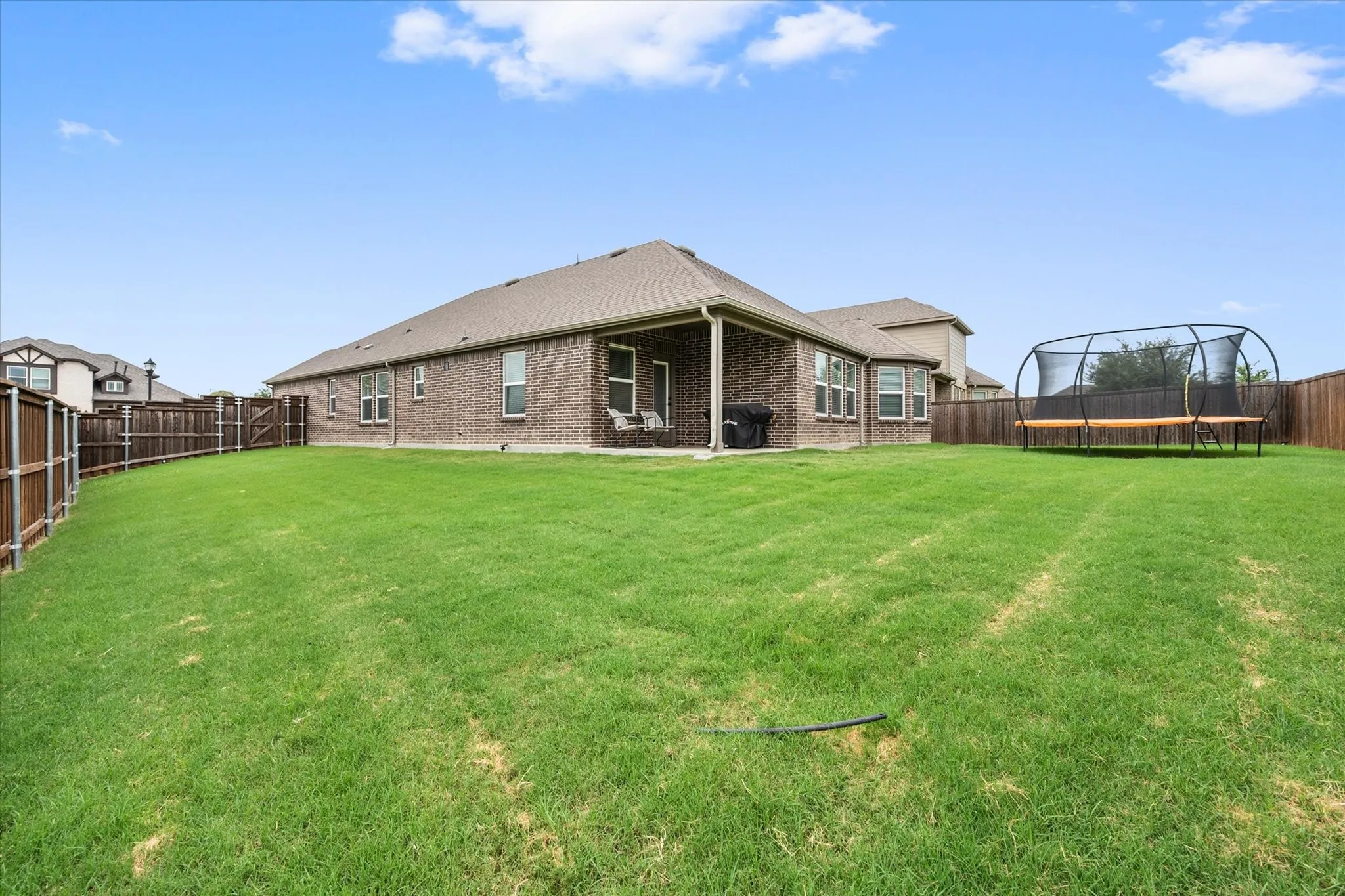 Oversized back yard