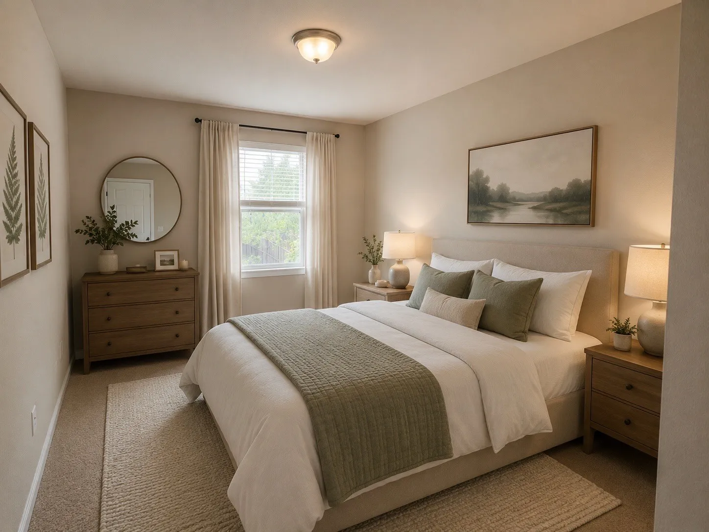 spacious upstairs bedrooms