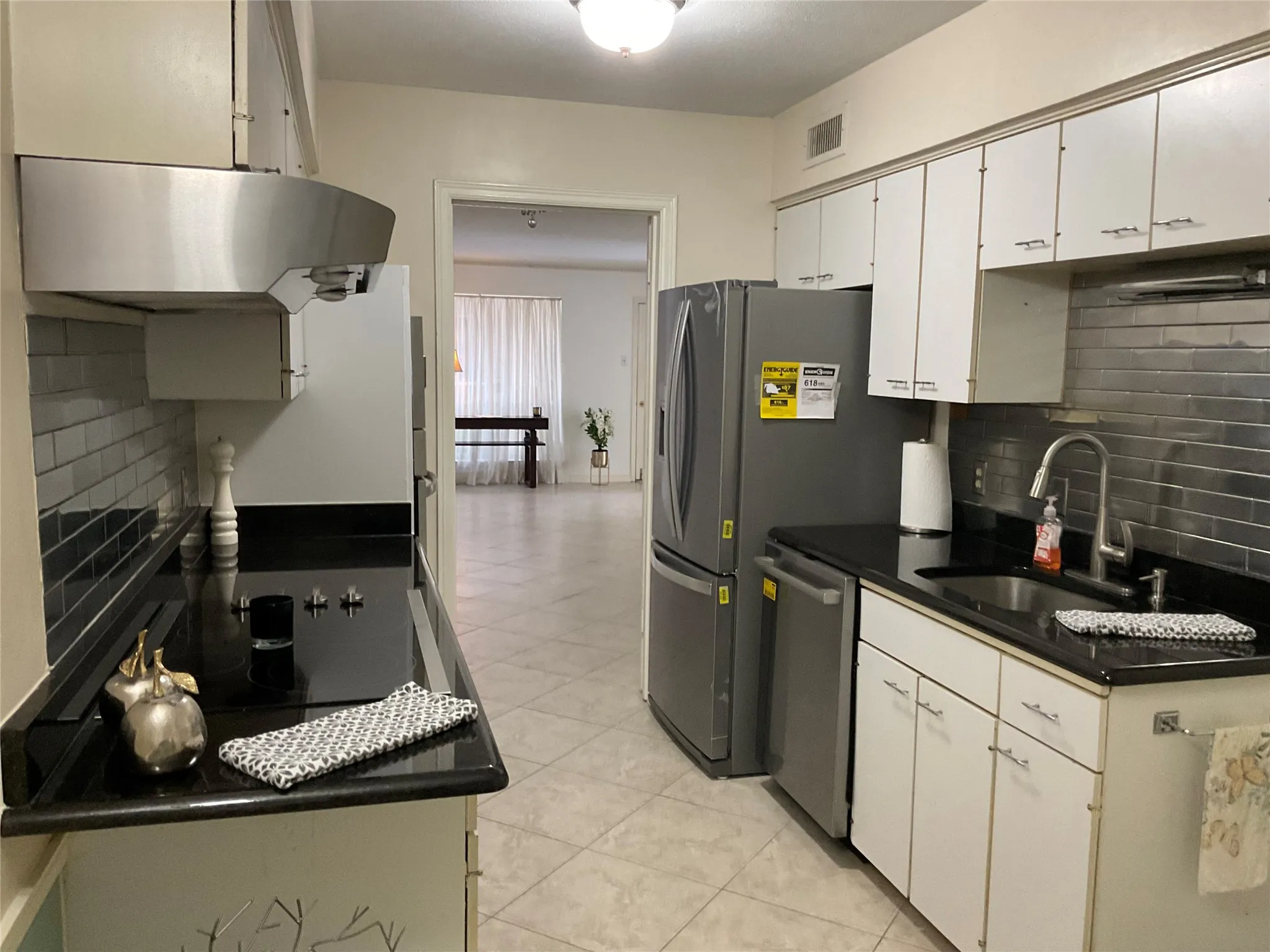 Kitchen with new SS appliances