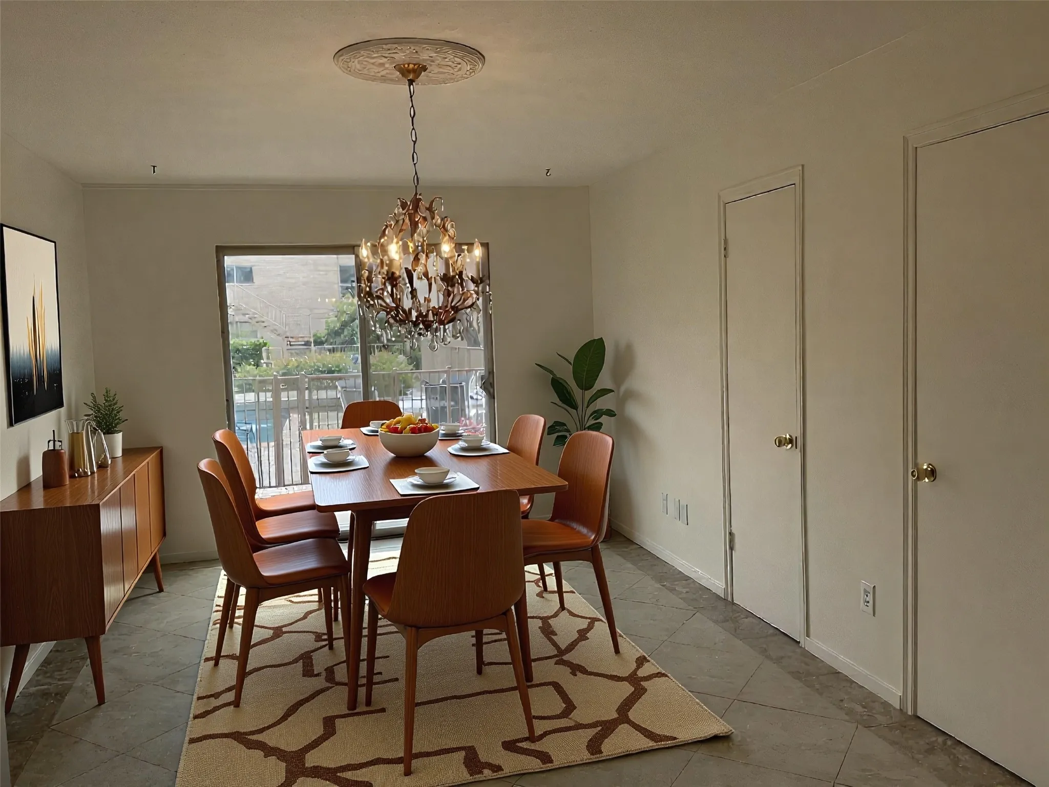 Virtually staged for dining
