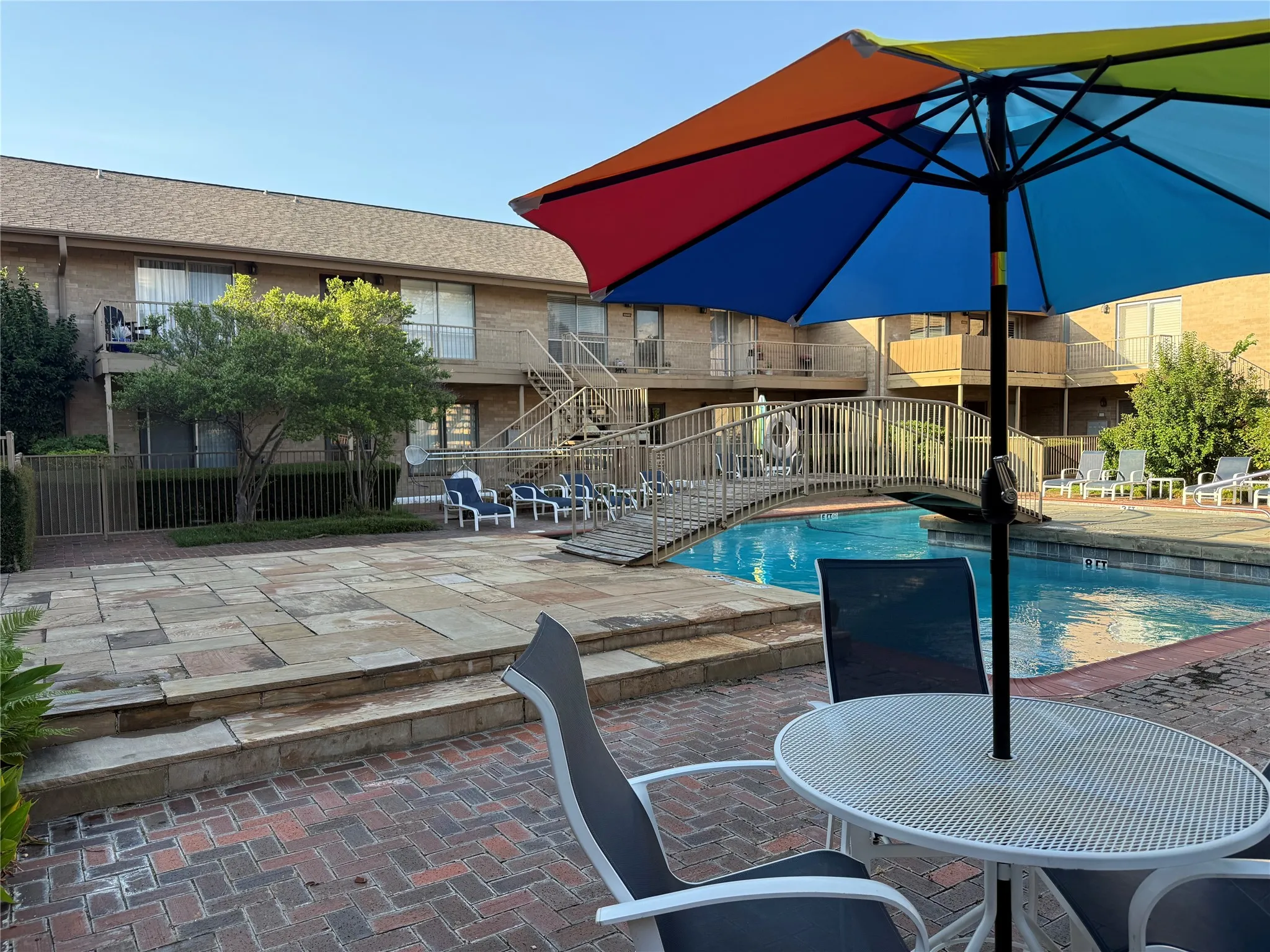 Relaxing pool area
