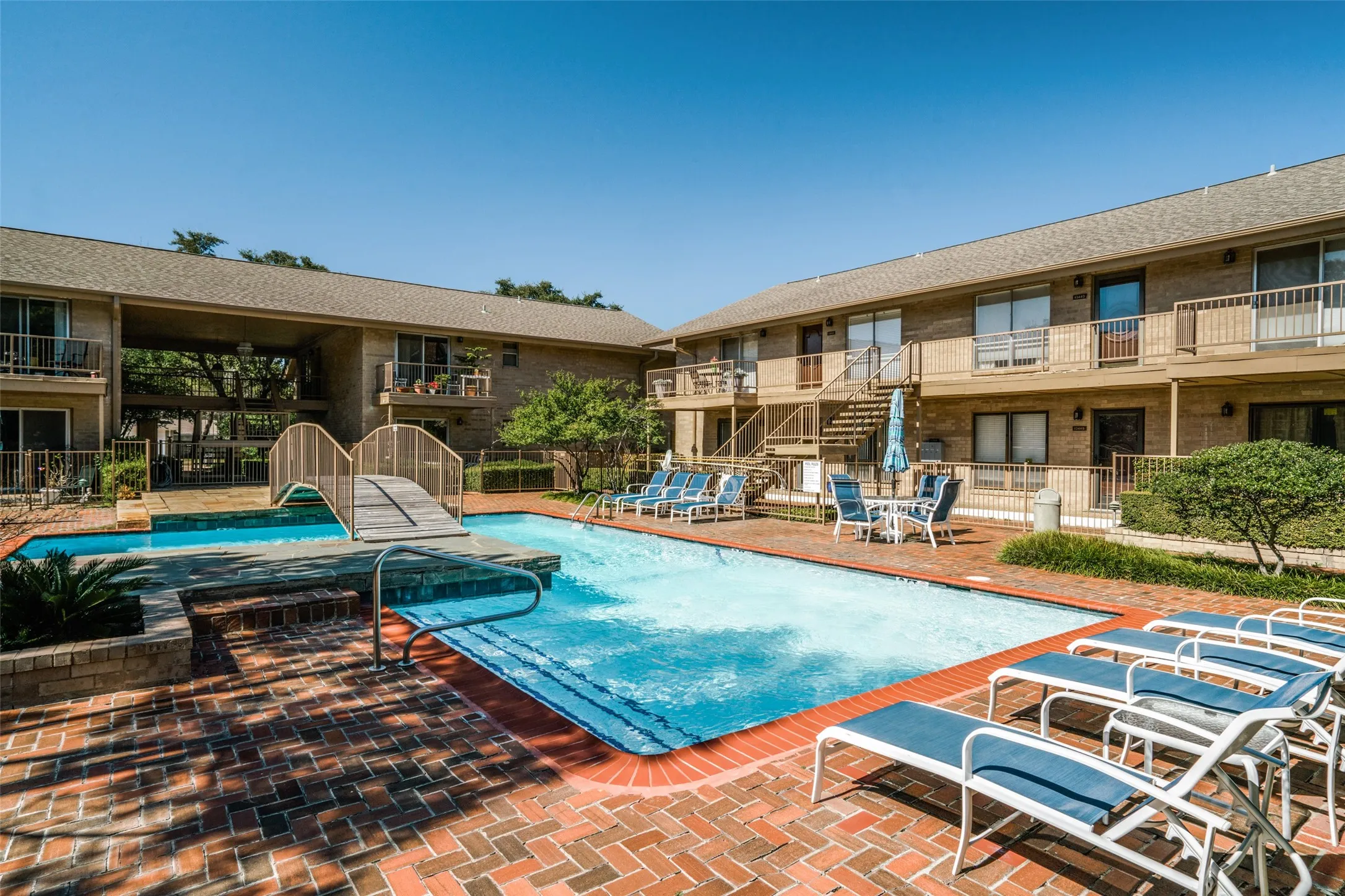Beautiful landscaped pool area