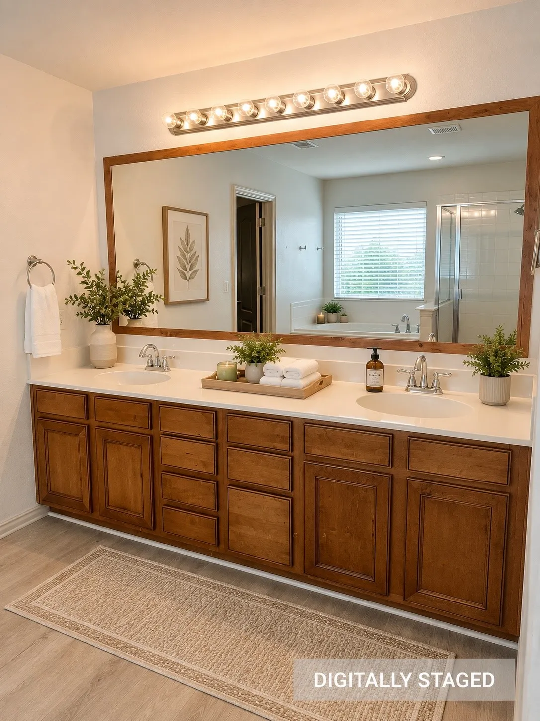 Main bathroom digital staged