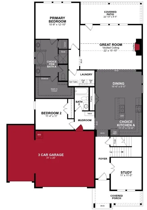 Beazer Homes Woodcreek Laredo Floorplan.
