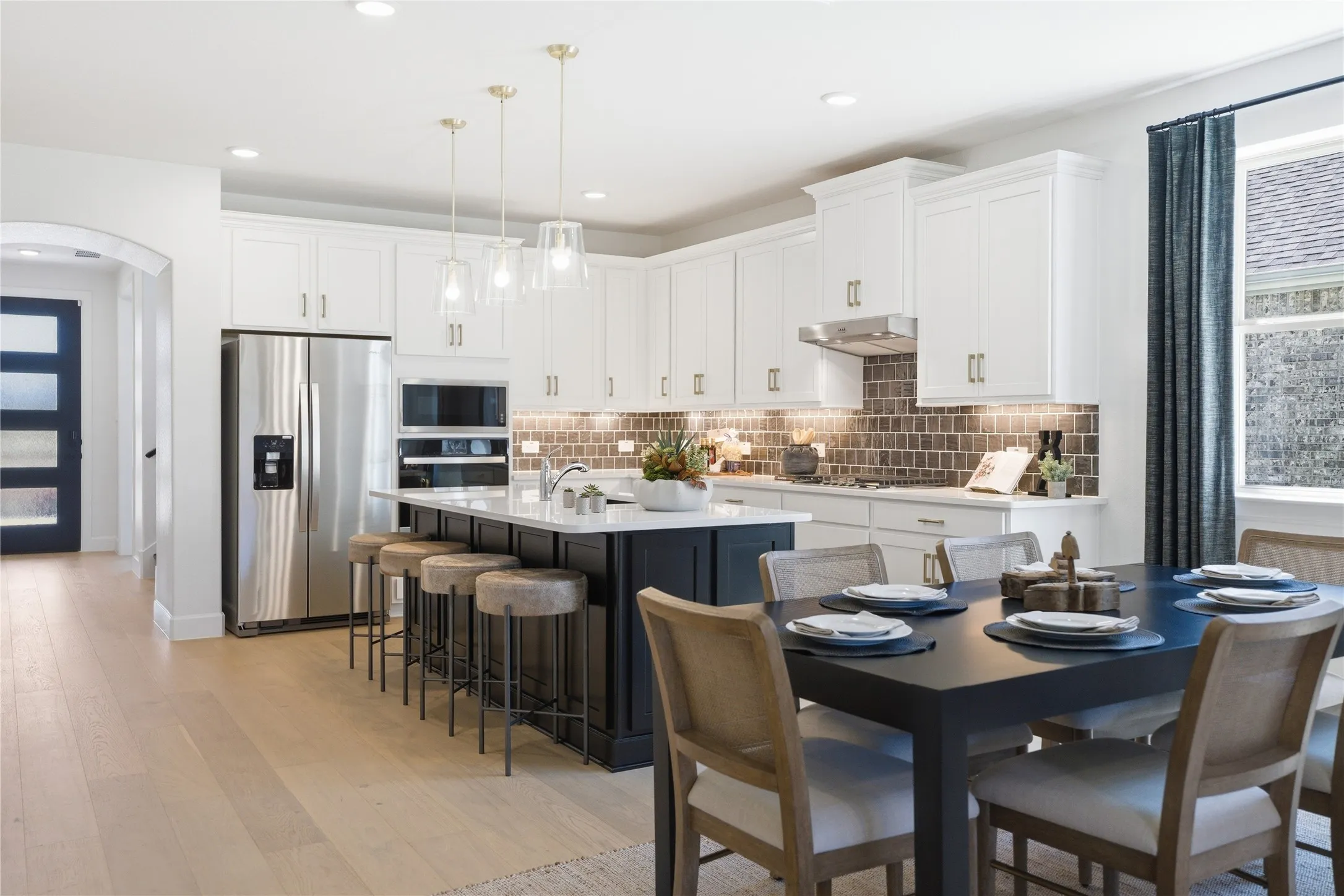 Beazer Homes Woodcreek Laredo Floorplan. This is not a photo of the actual home, but is a photo of the Laredo floorplan.