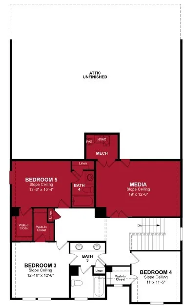 Beazer Homes Woodcreek Laredo Floorplan.