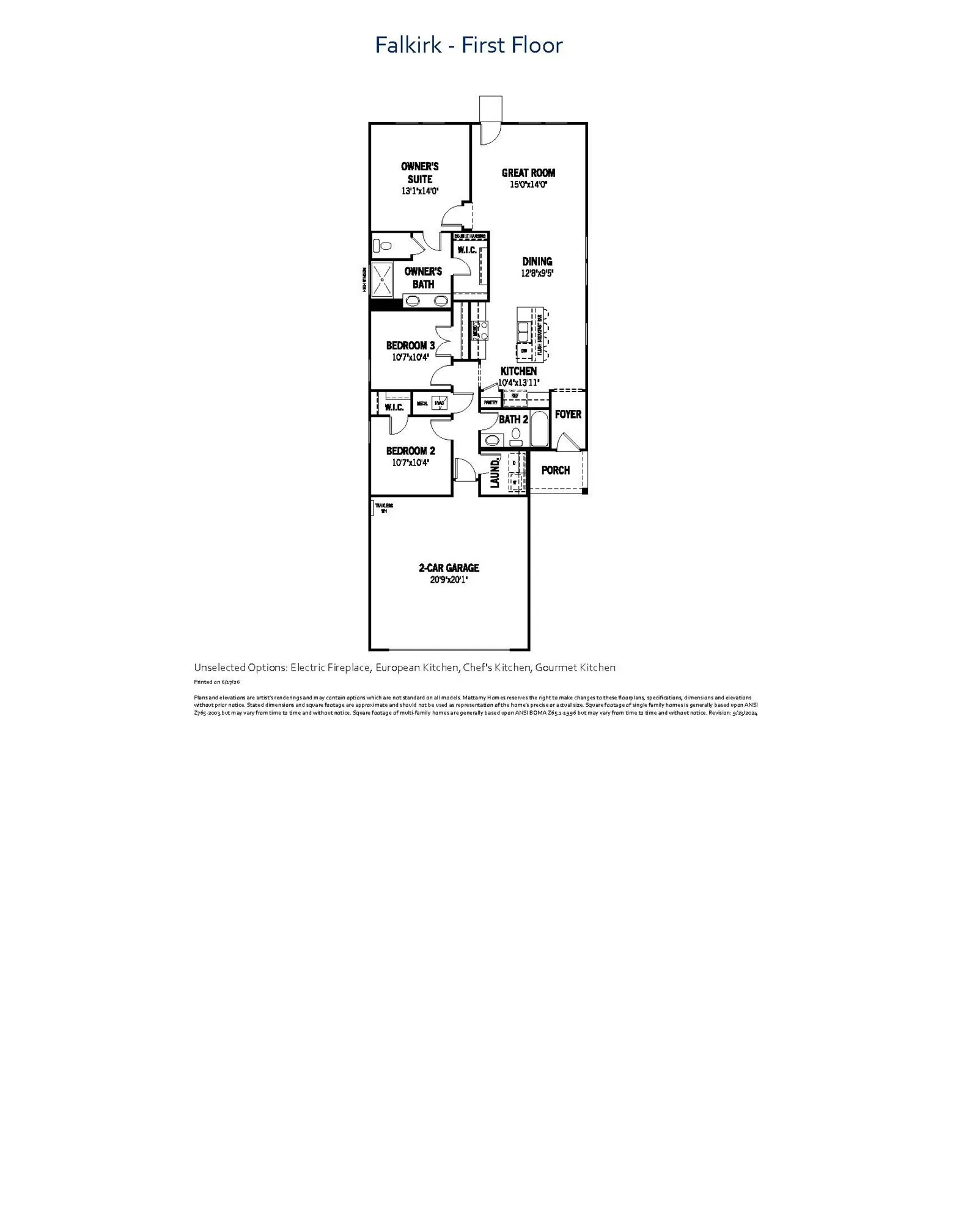 Falkirk - Floor Plan