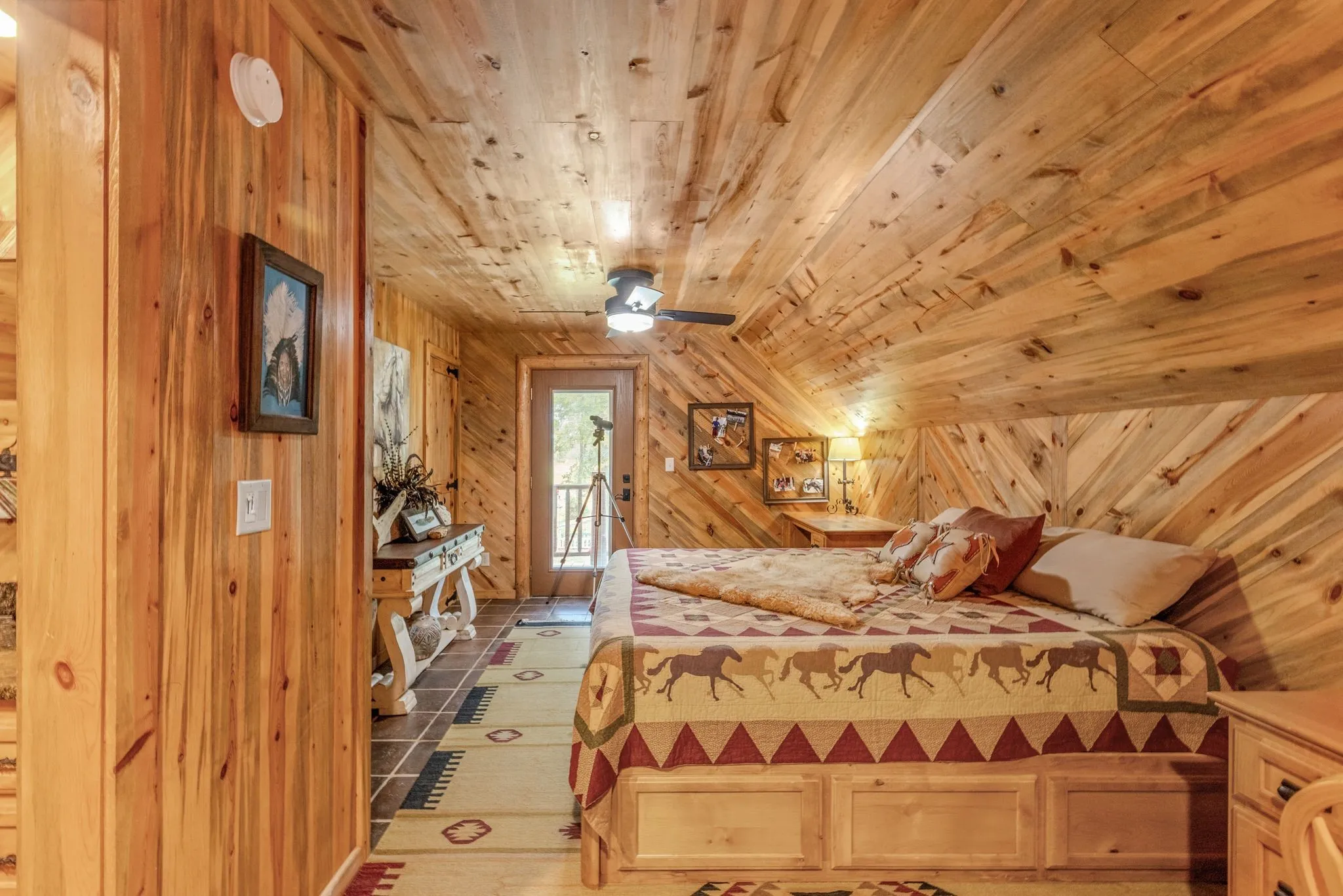 upstairs loft bedroom