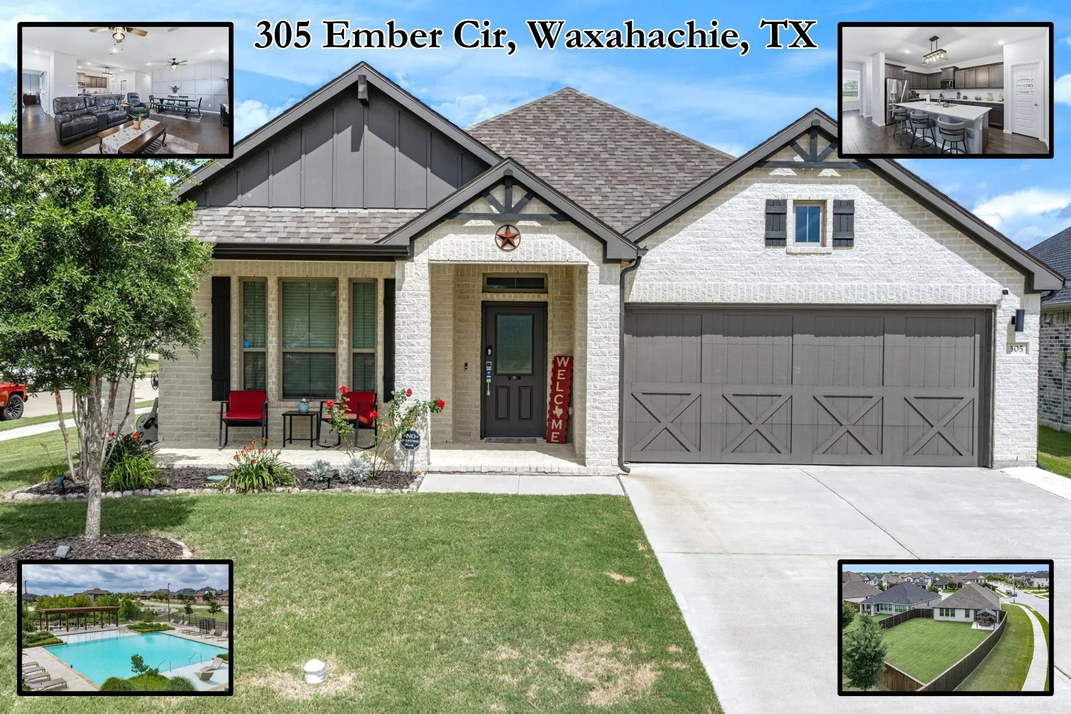 Single Family Residence For Sale in Ellis County , 305 Ember Circle, Waxahachie, Texas 75165, 4 Bedroom, 2 Bathroom, 2 Garage spaces, 2,117 Sqft, built in 2020, mls#21282511, Real Estate Agent in Waxahachie, Homes For Sale in Ellis county, Homes For Sale in Waxahachie, Realtor in Waxahachie Texas, Real Estate Brokerage Independent Realty Texas, Luminita Cordes Realtor