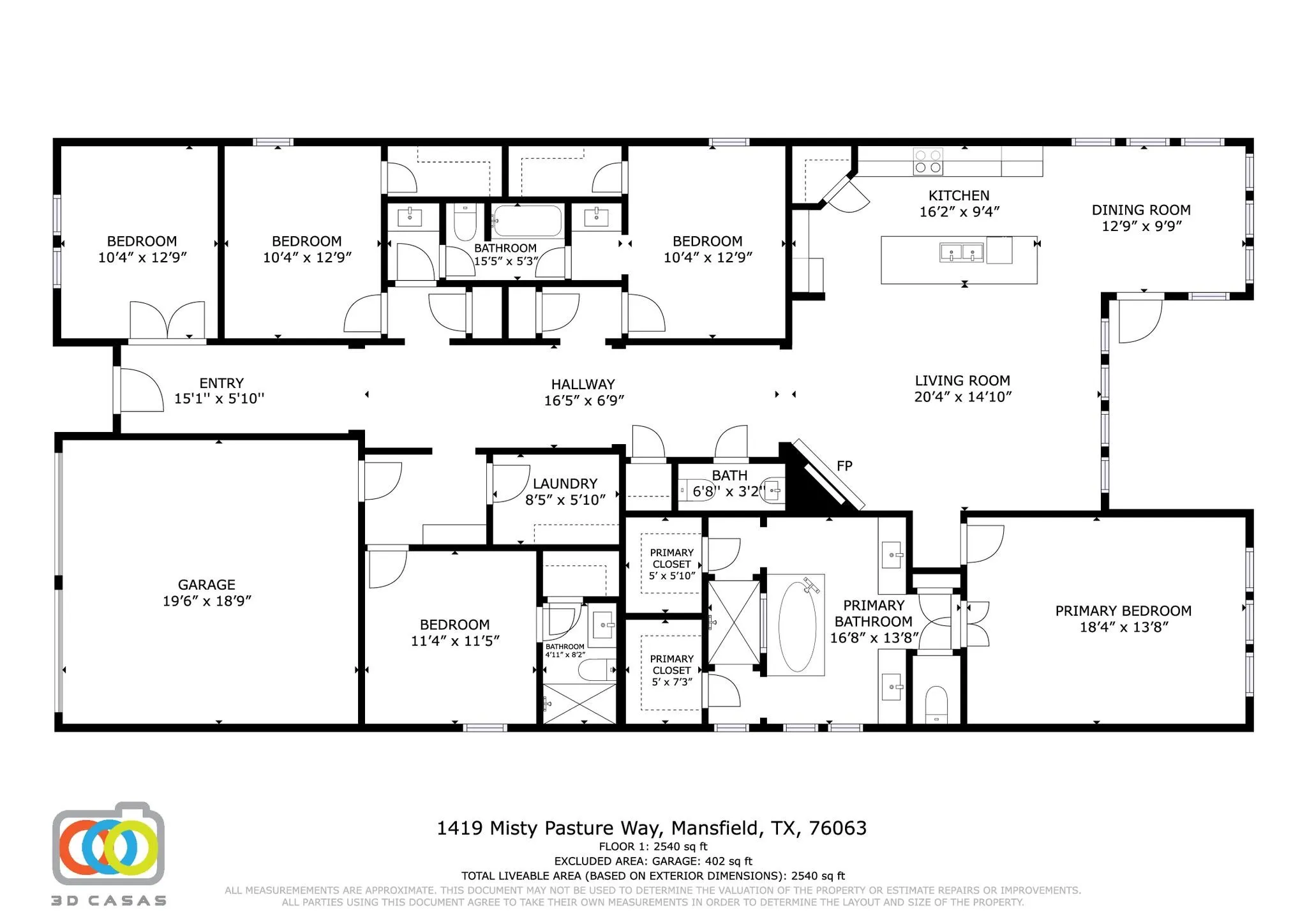 View of room layout