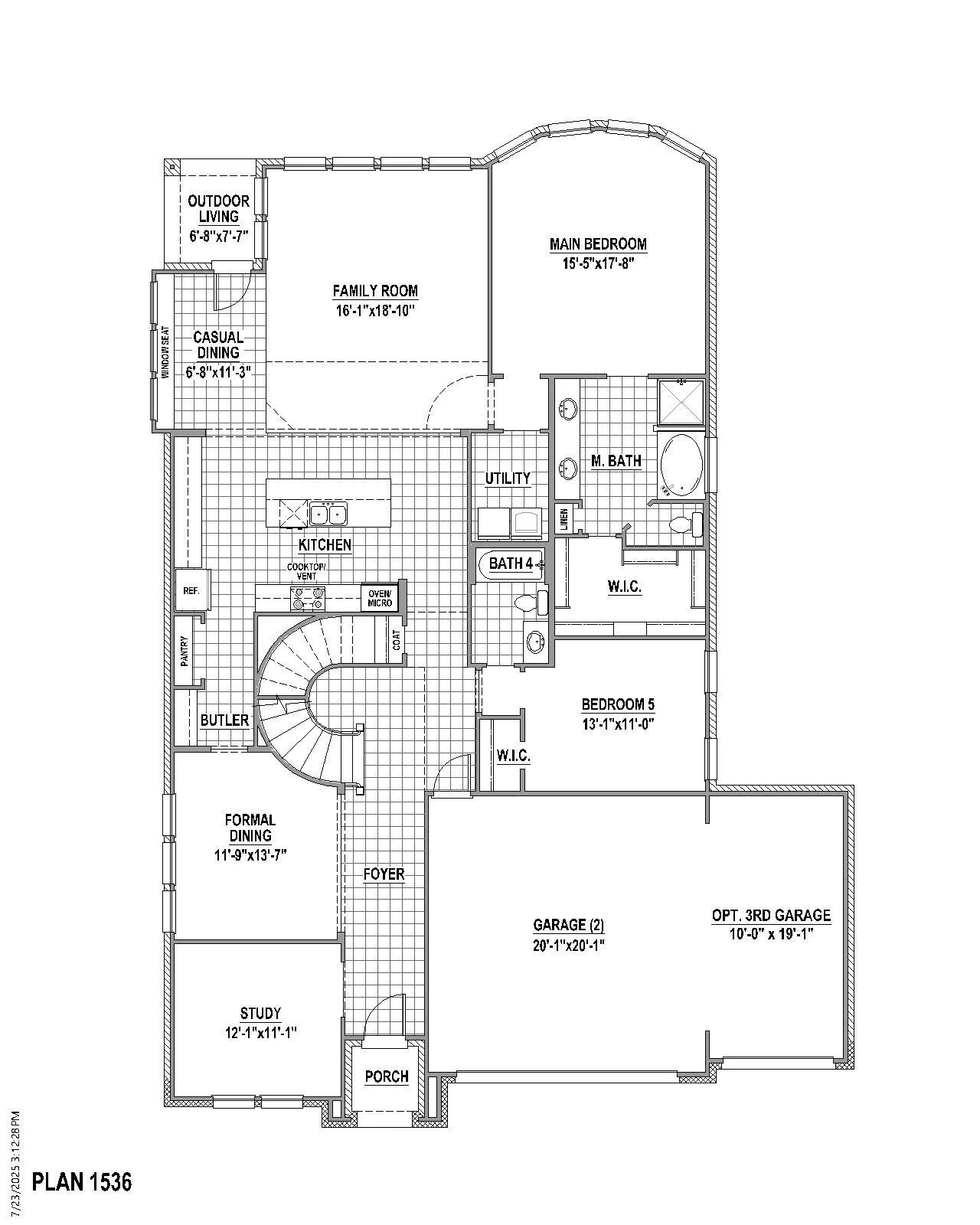 1st Level Floor plan