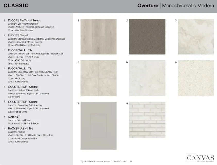 709 Cumulus Court design selections! This home is currently under construction and selections are subject to change.