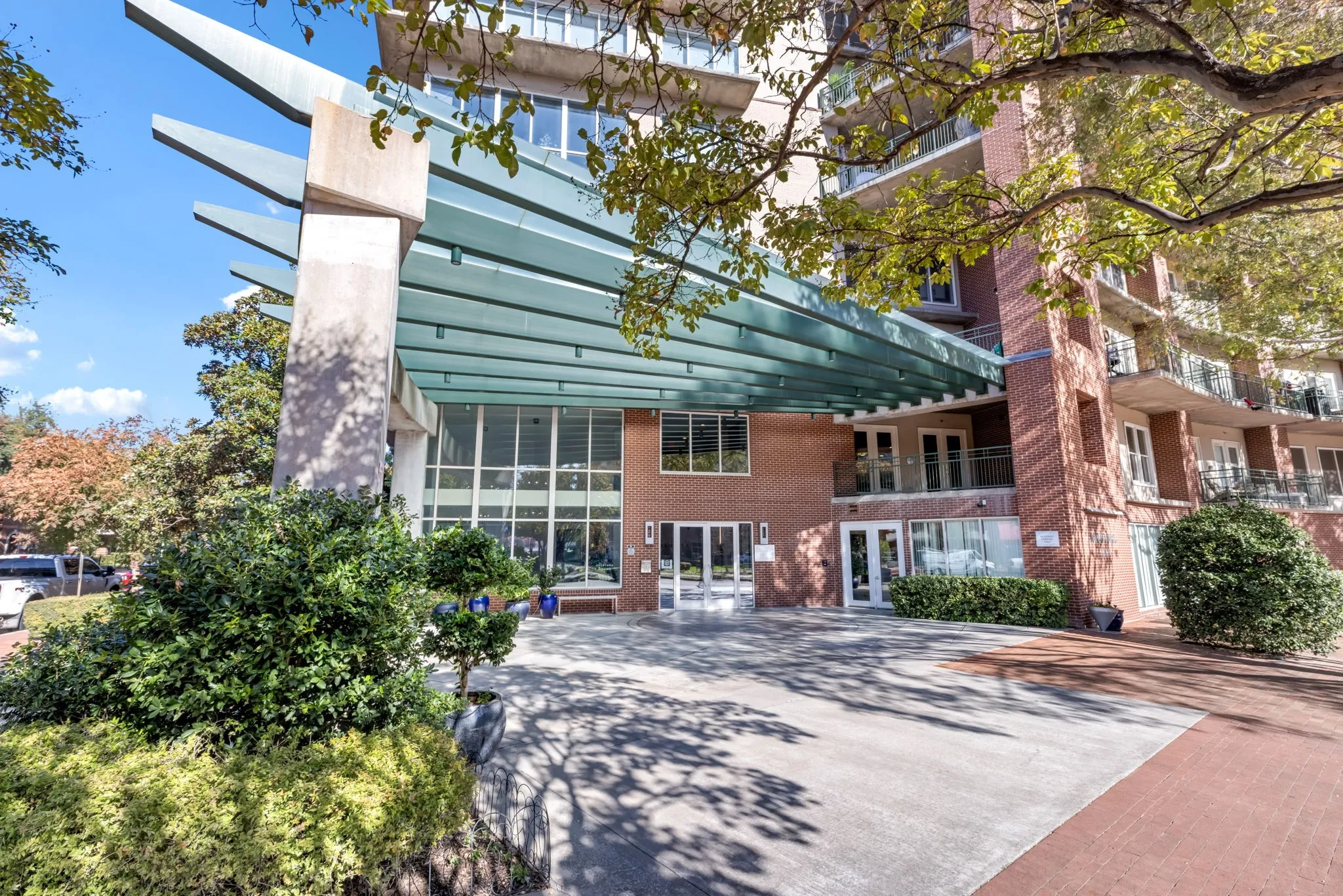 Front entrance and circle drive create an impressive entrance.
