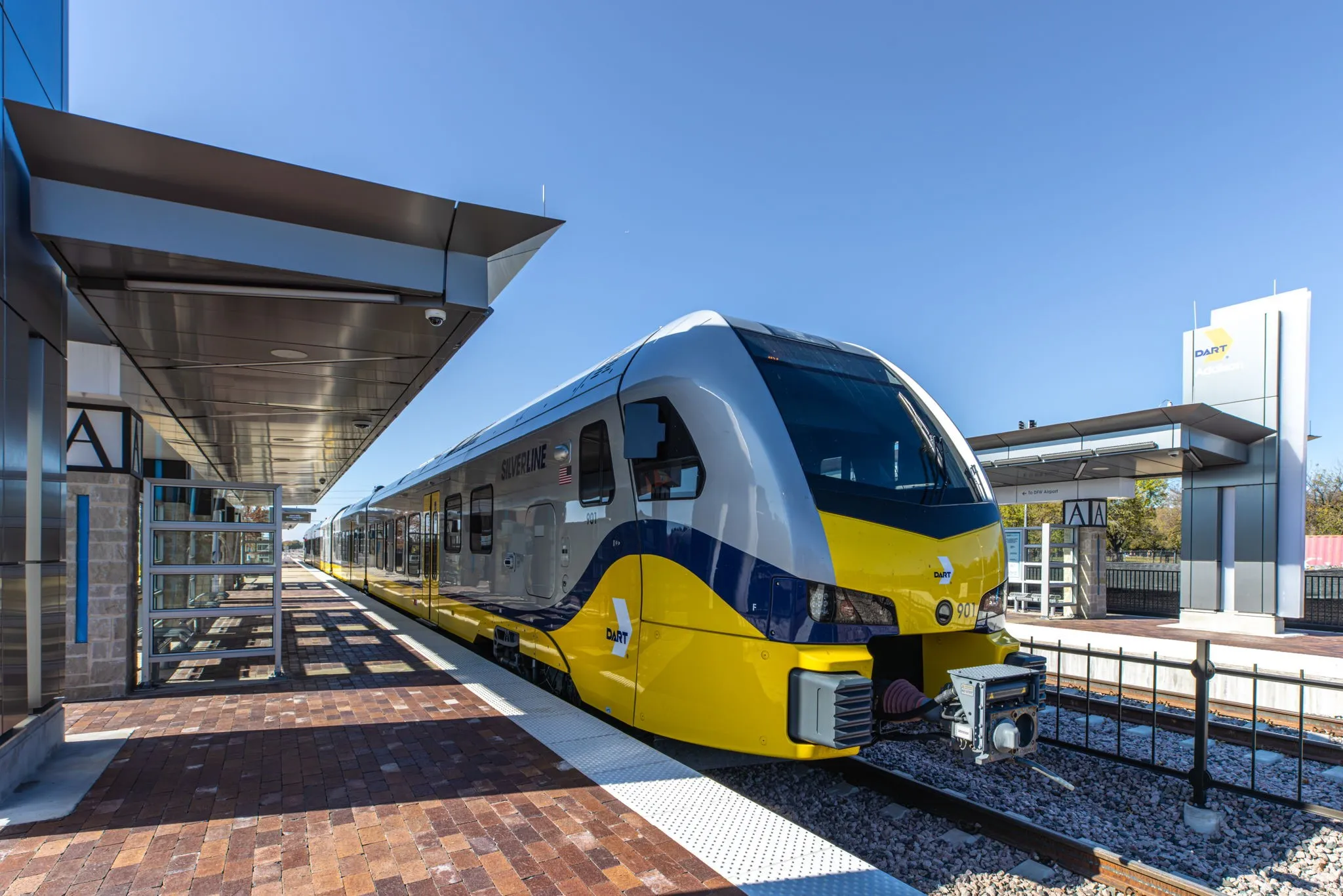 The new DART Sliver Line Station is a five minute walk and wisks you to DFW Airport, Grapevine and other great destinations.