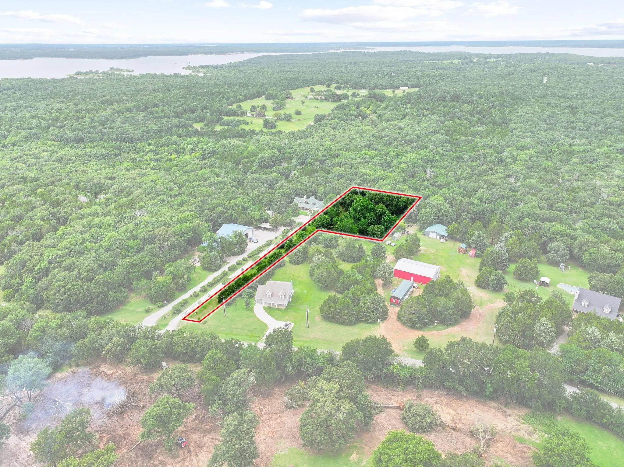 Expansive wooded lot offering privacy and natural surroundings