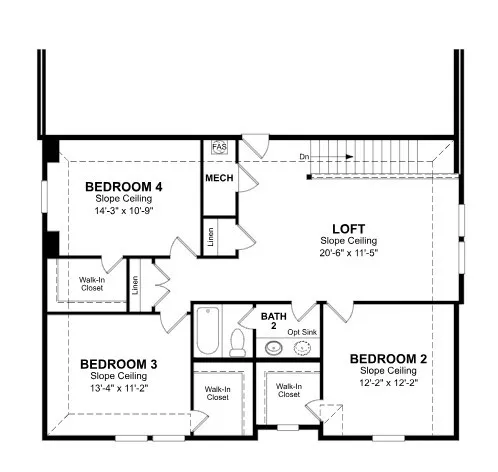 Beazer Homes Villages of Hurricane Creek Rainier Floorplan.
