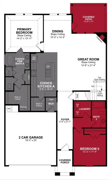 Beazer Homes Villages of Hurricane Creek Rainier Floorplan.