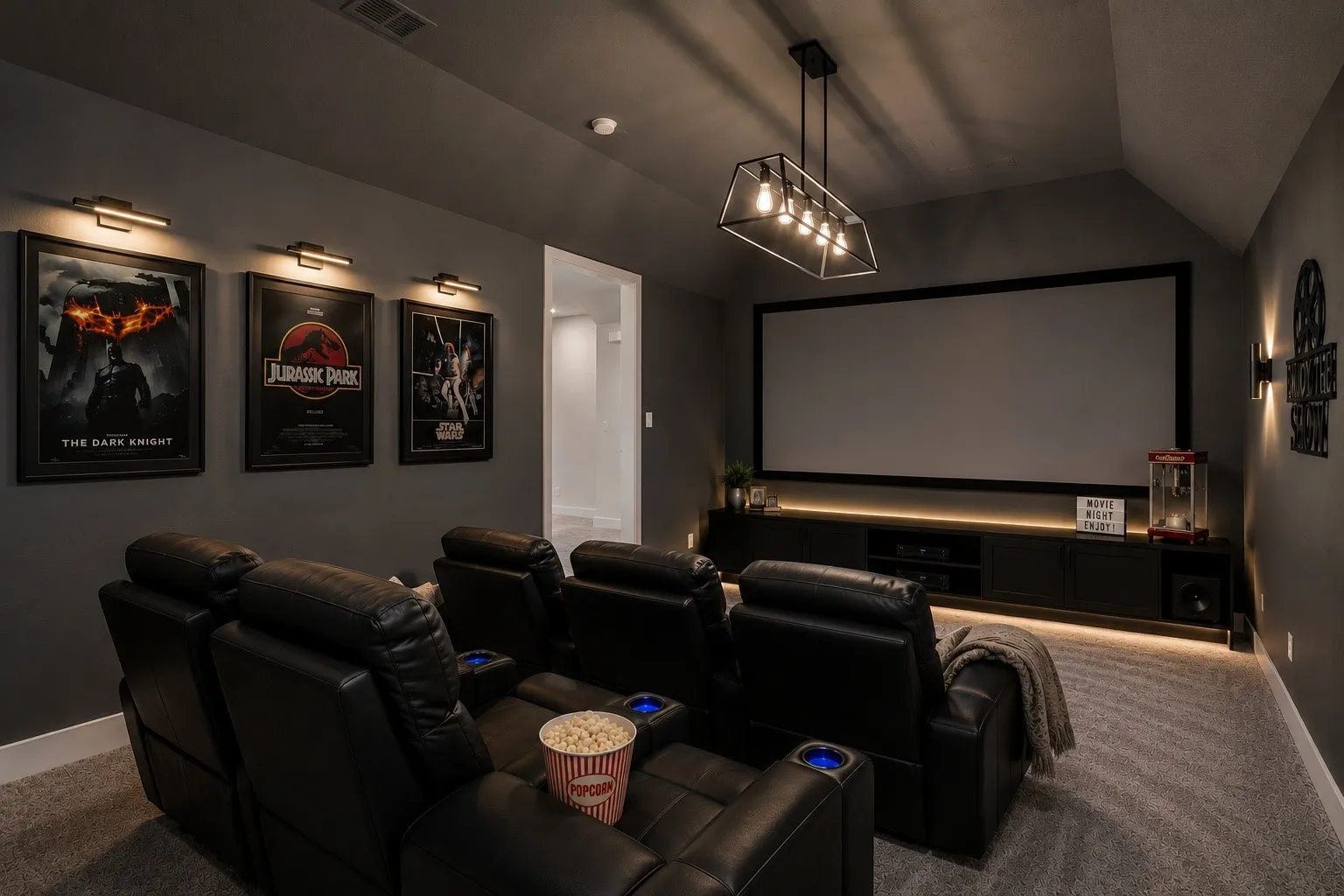 This is what the media room could look like if you were to add media screen over windows