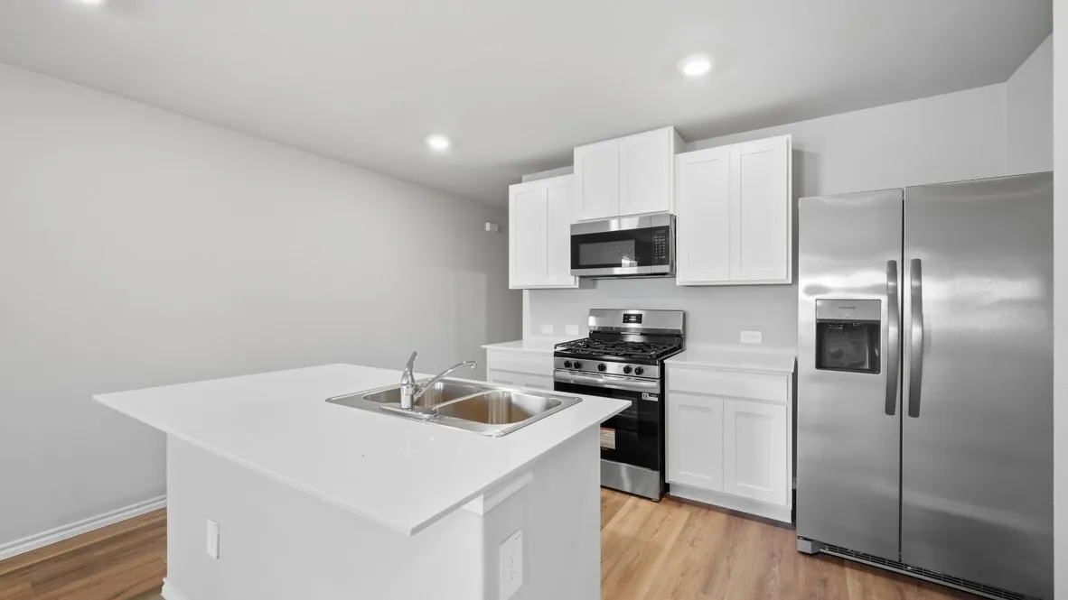 Kitchen - All Home and community information, including pricing, included features, terms, availability and amenities, are subject to change at any time without notice or obligation. All Drawings, pictures, photographs, video, square footages, floor plans, elevations, features, colors and sizes are approximate for illustration purposes only and will vary from the homes as built.
