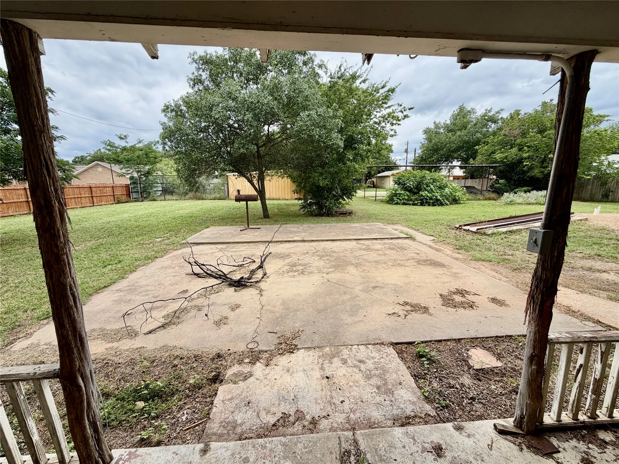 View from back door