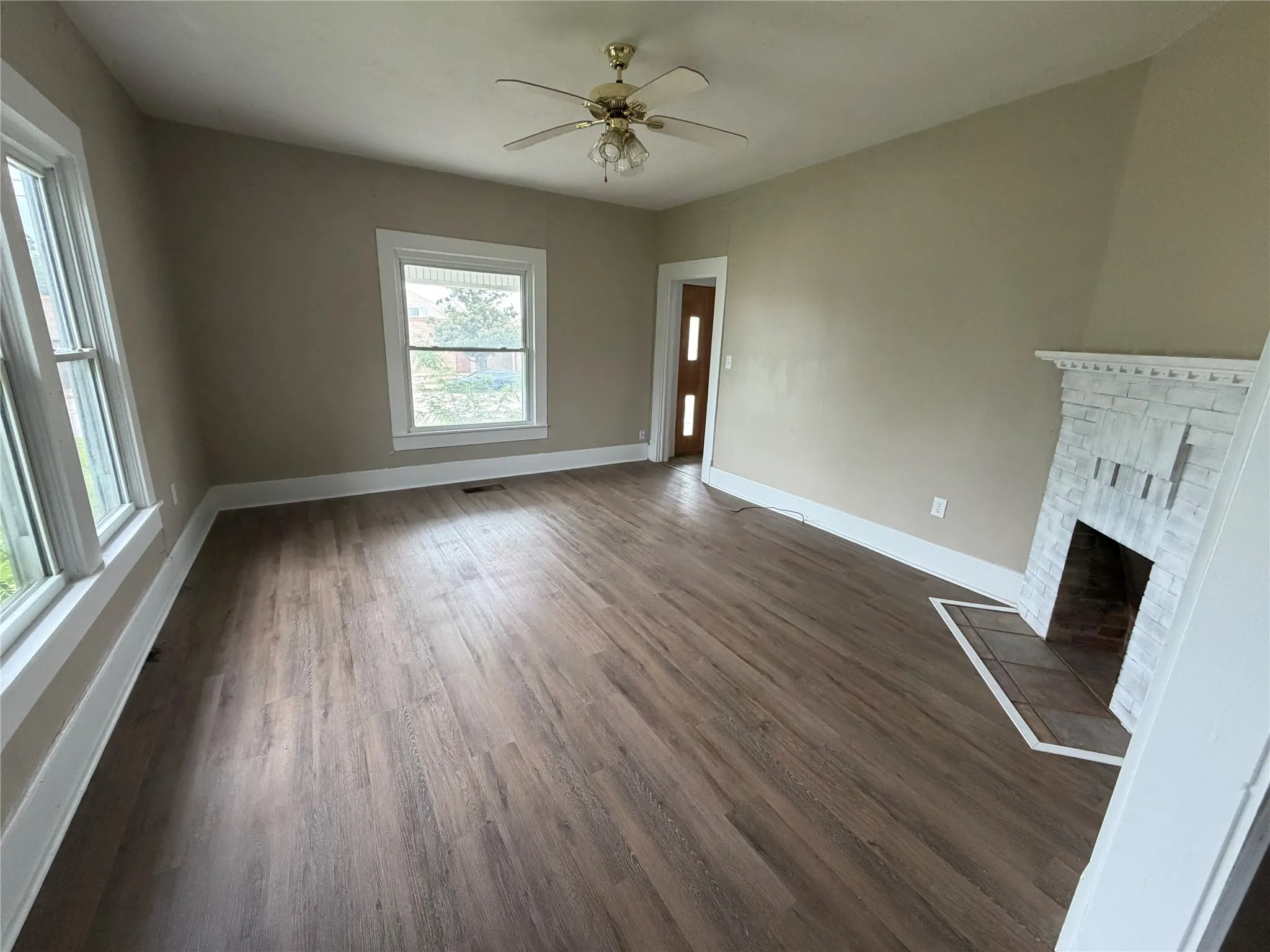 Mock fireplace